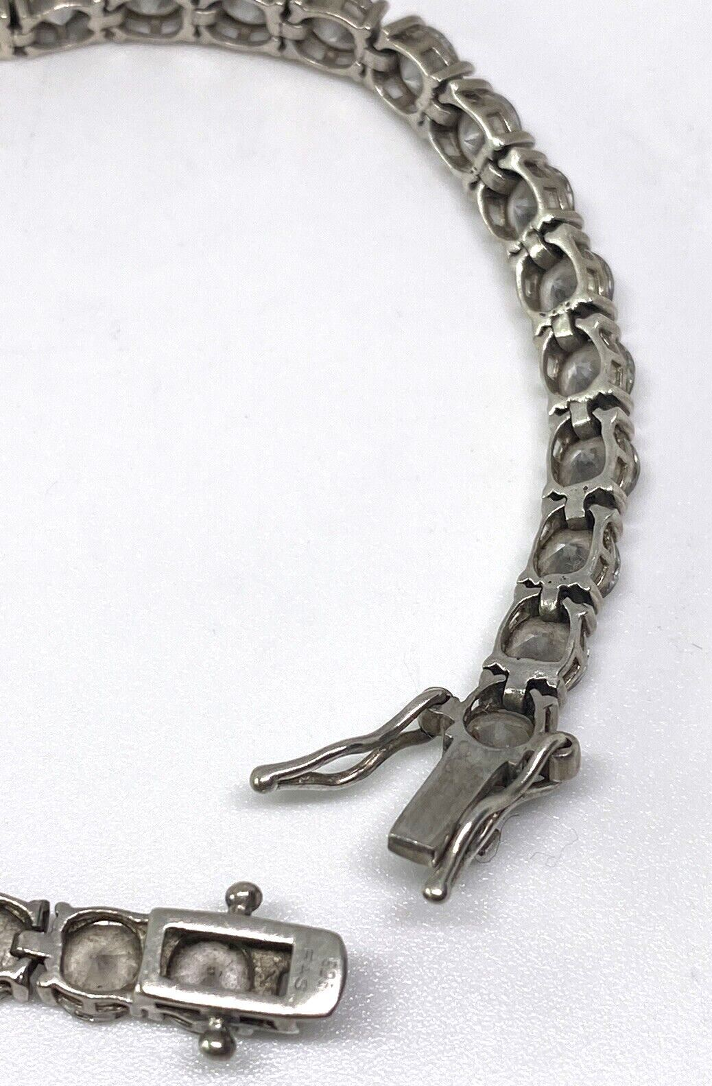 925 Sterling Silver CZ Bracelet