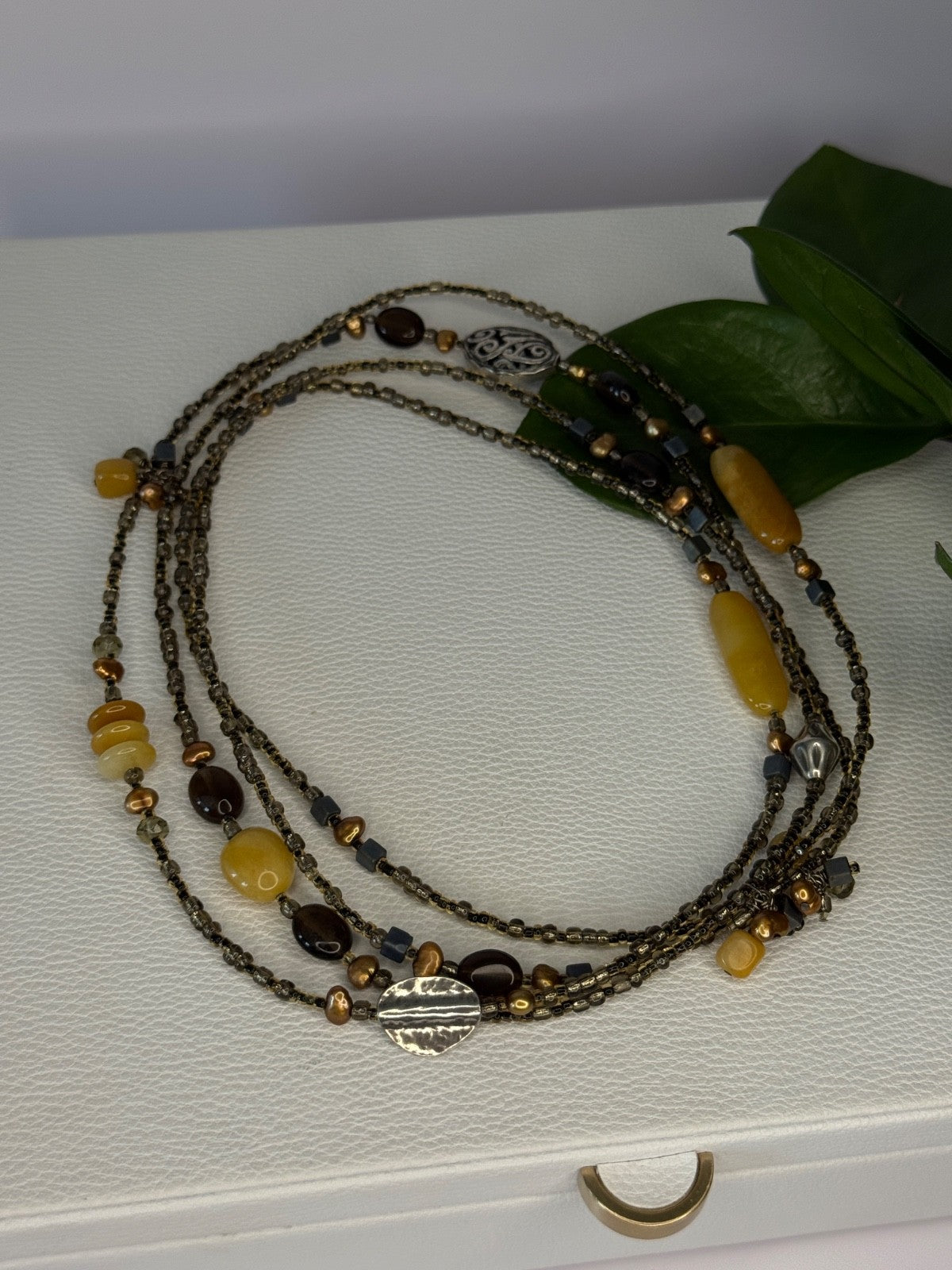 Silpada 925 Sterling Silver Serpentine Boho Necklace Length 60 Inch