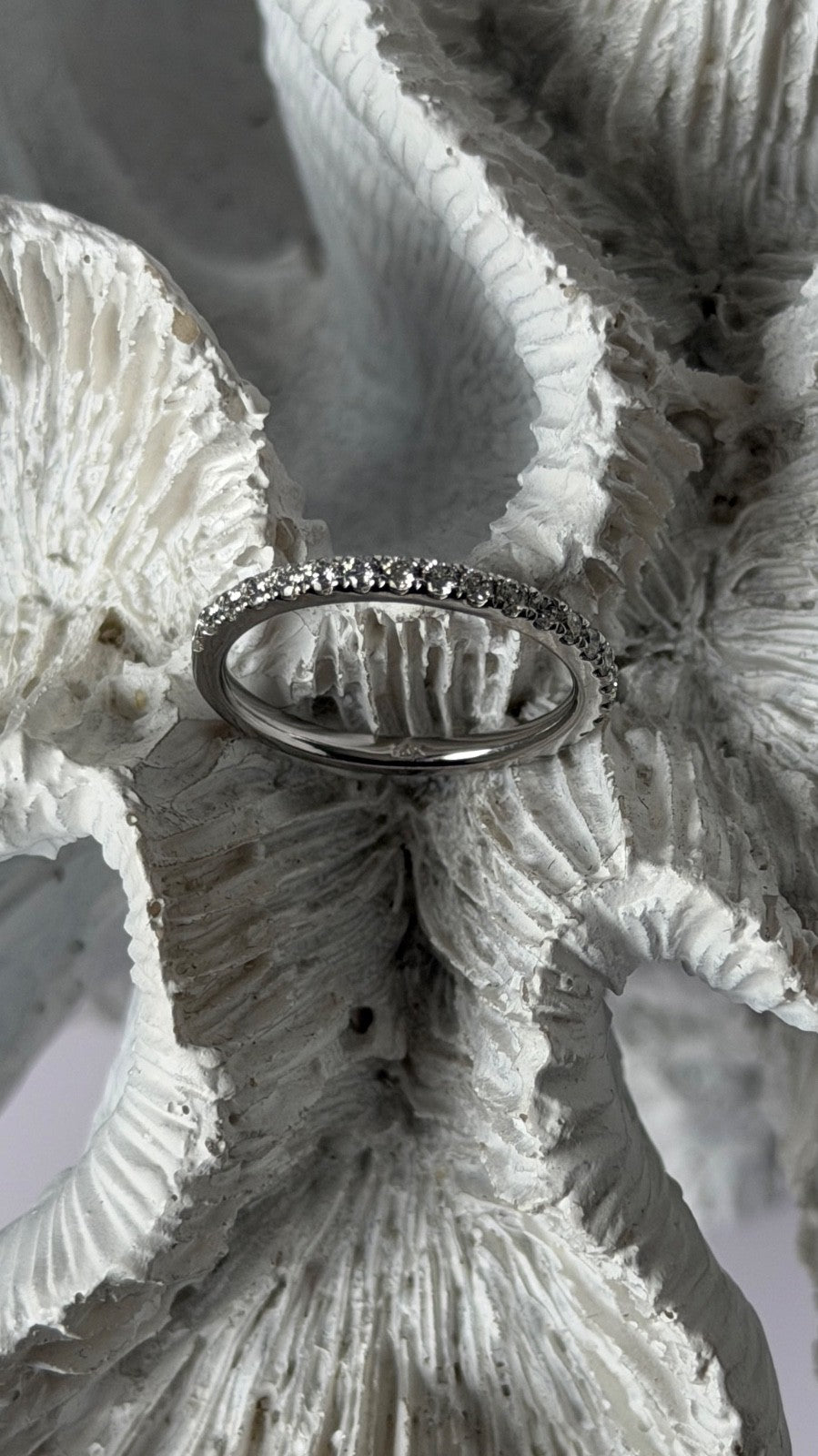 14K White Gold Diamond 0.46 carat Ring Size 5.5