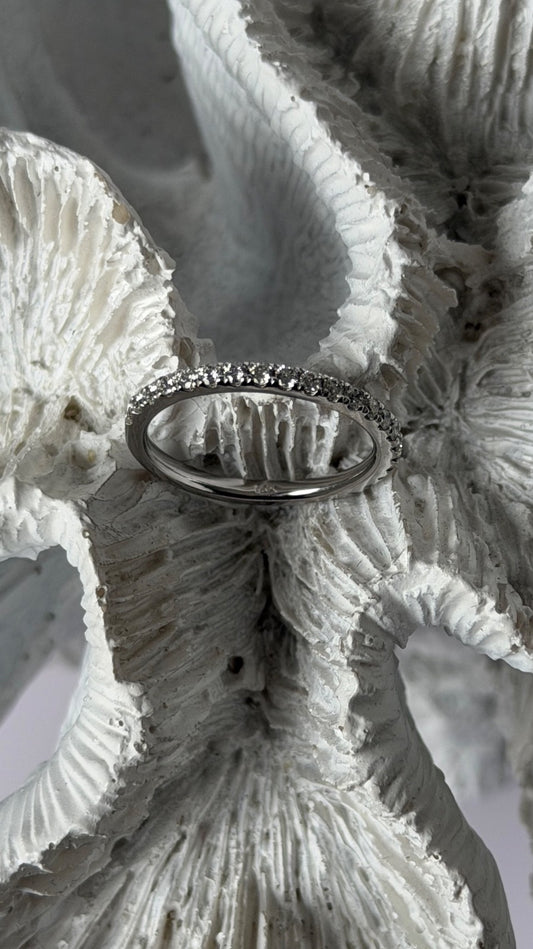 14K White Gold Diamond 0.46 carat Ring Size 5.5