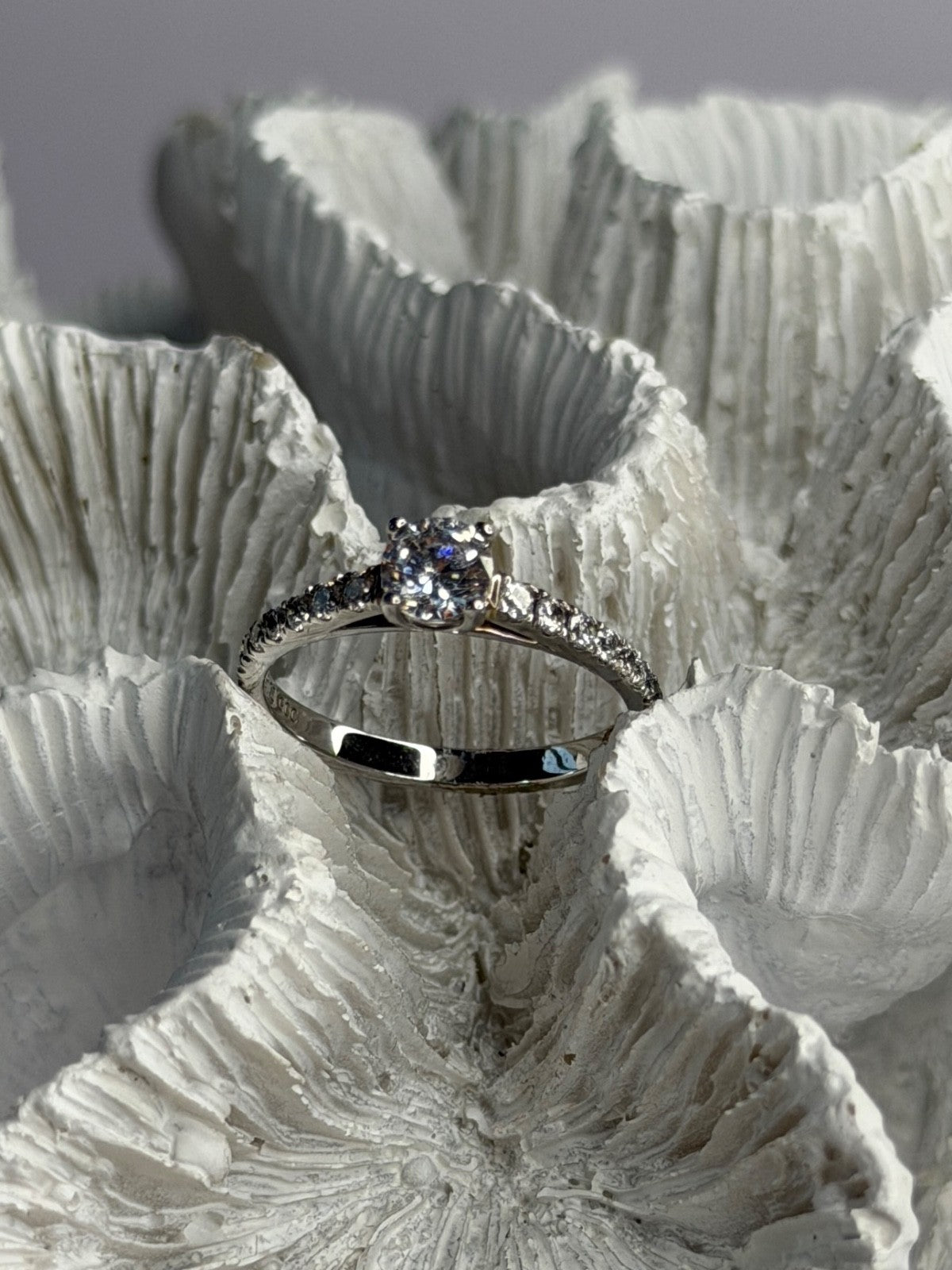 GOC 925 Sterling Silver Cz 0.84 ct Ring Size 7