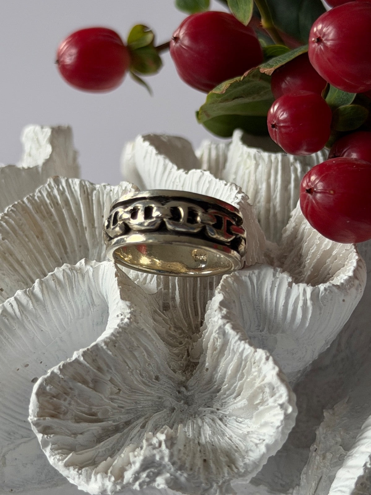 Vintage Spinning 925 Sterling Silver Ring Size 9