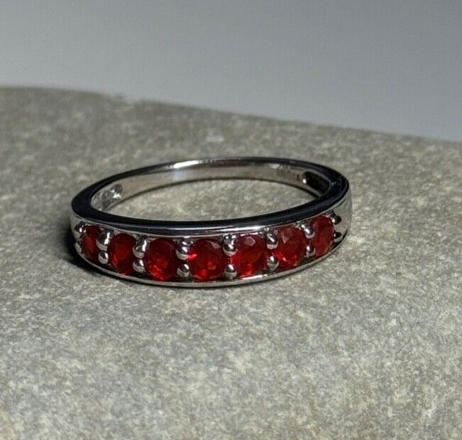 925 Sterling Silver Spinel Ring Size 7.5