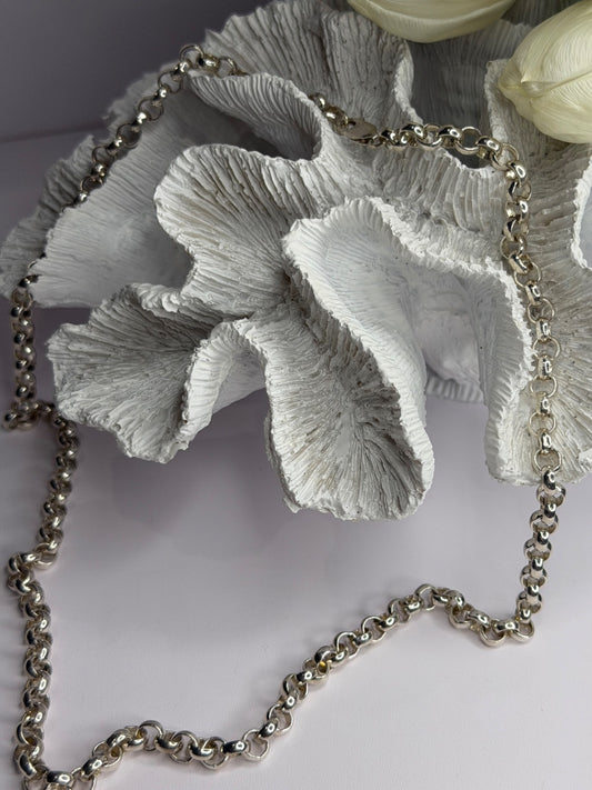 Prochain 925 Sterling Silver Chain Necklace Length 23 in