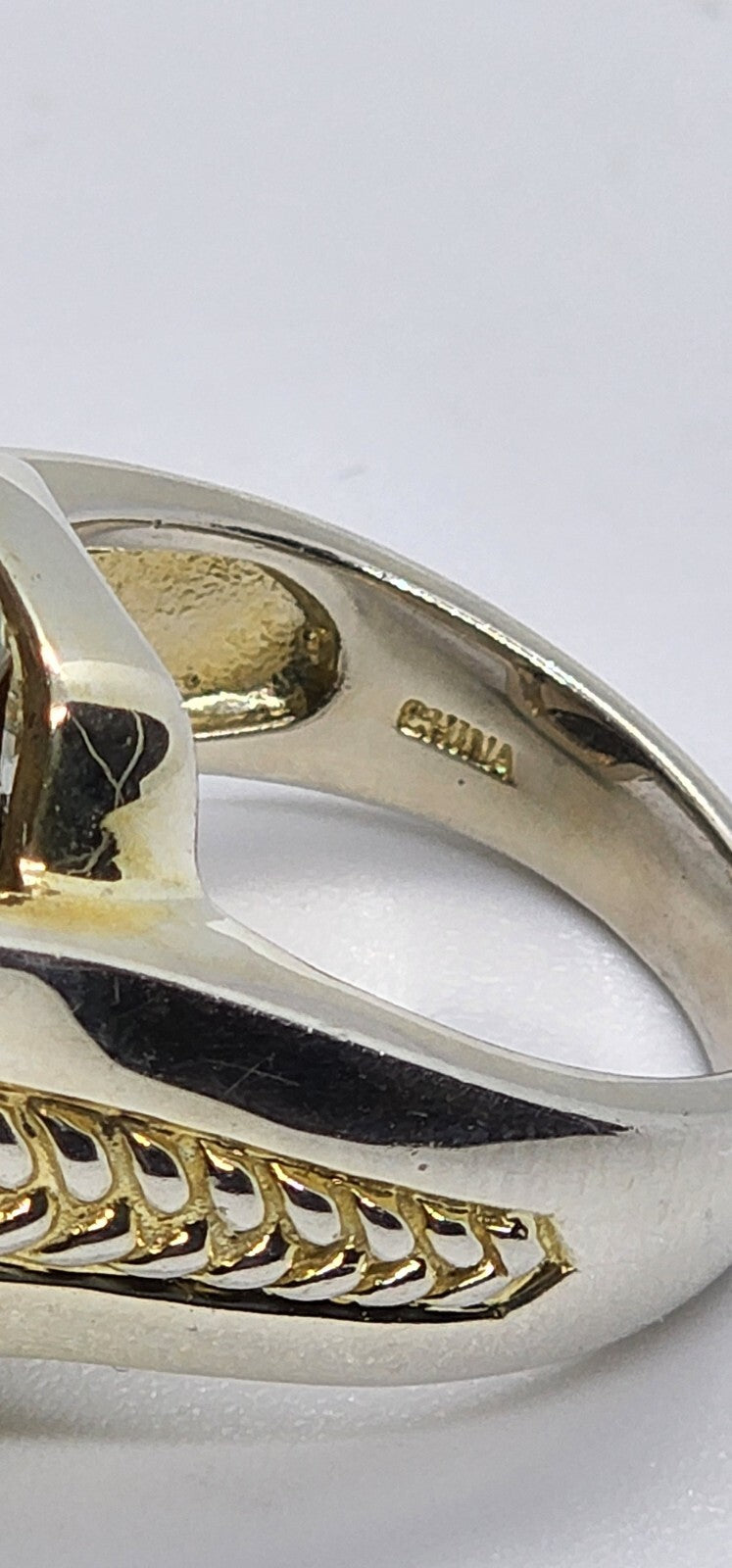 925 Sterling Silver Quartz Ring Size 7