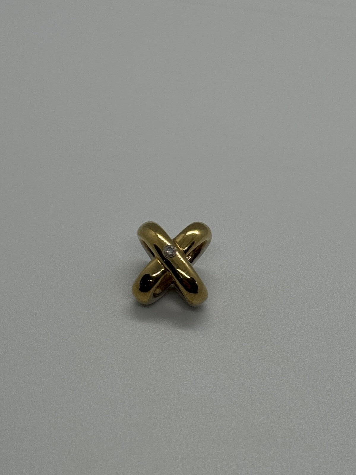 14K Yellow AND White Gold Pendant Lenght 17.3 mm