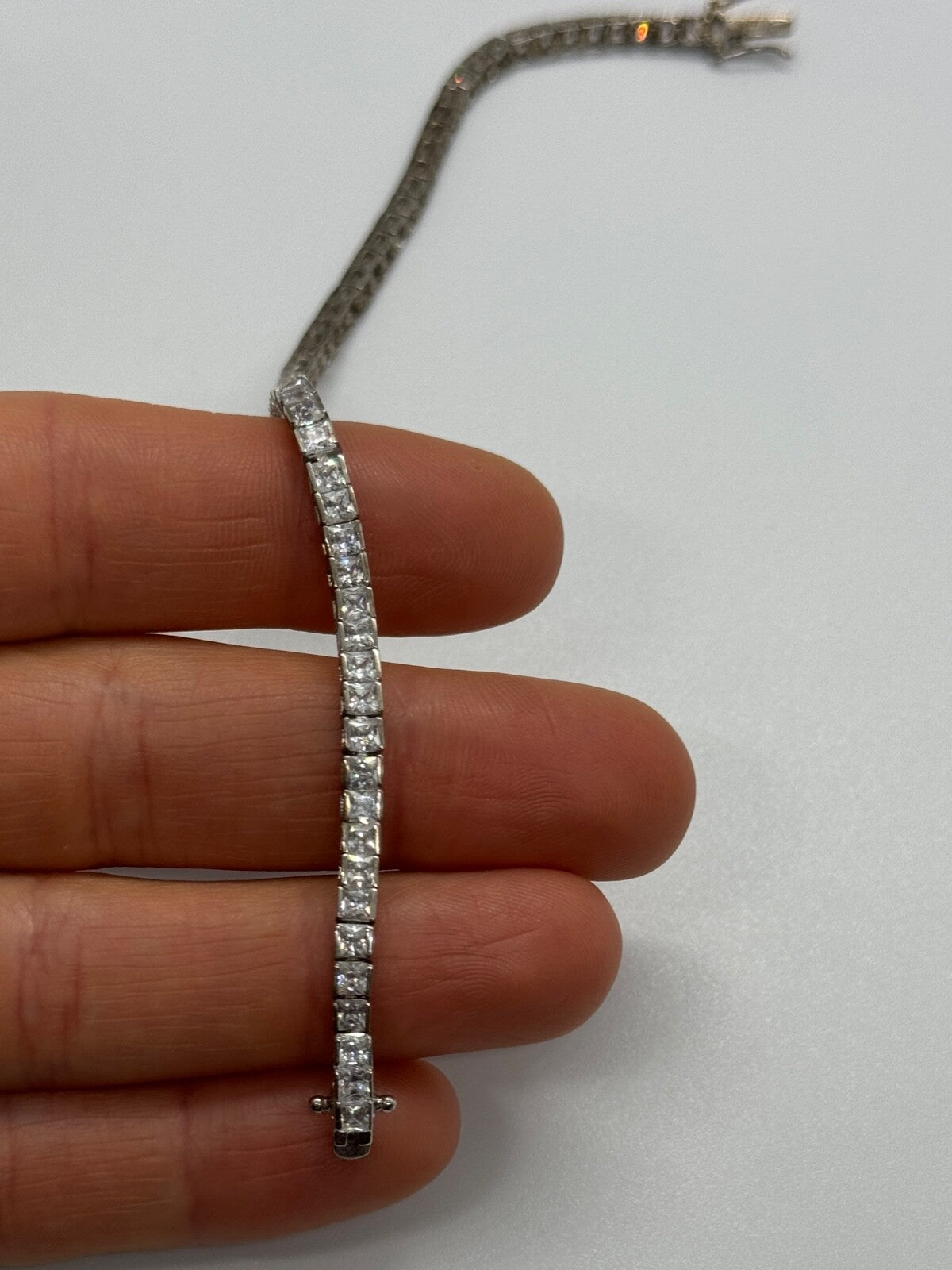 925 Sterling Silver CZ Bracelet