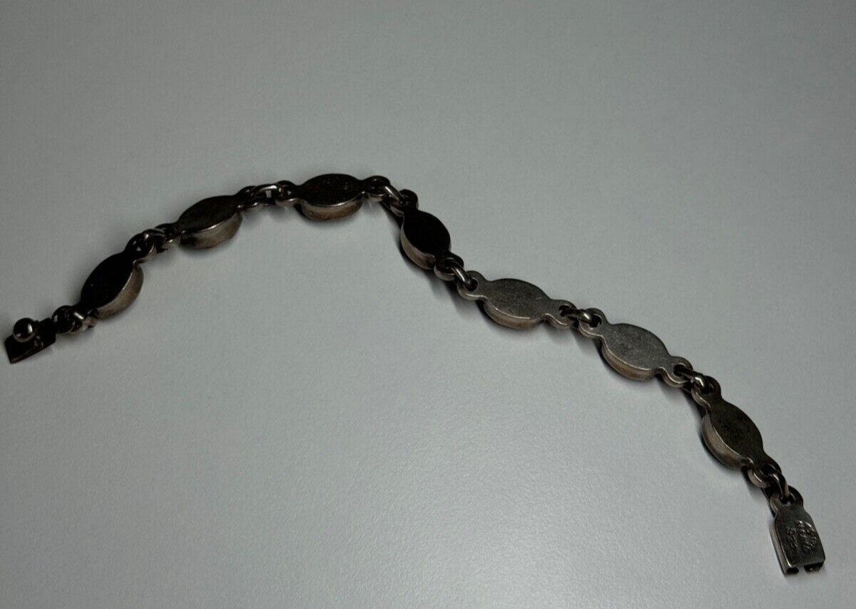 925 Sterling Silver Agate Bracelet