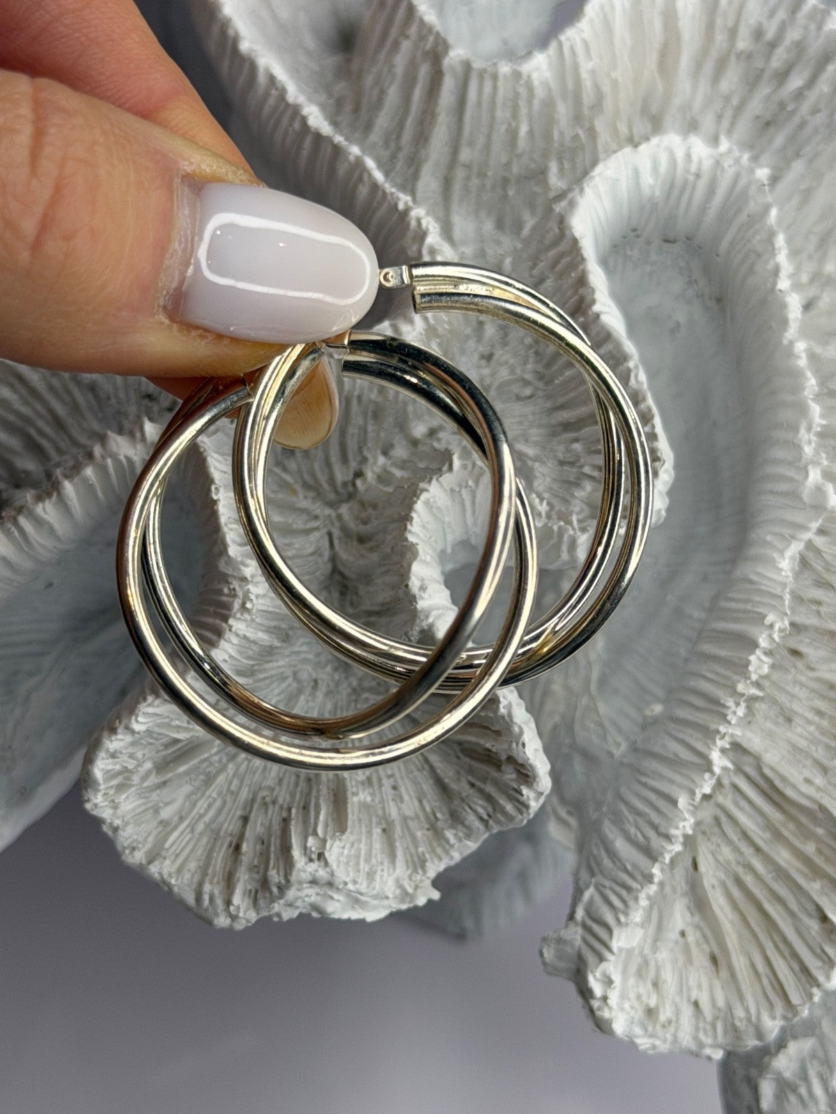 Italy Elegant 925 Sterling Silver Earrings
