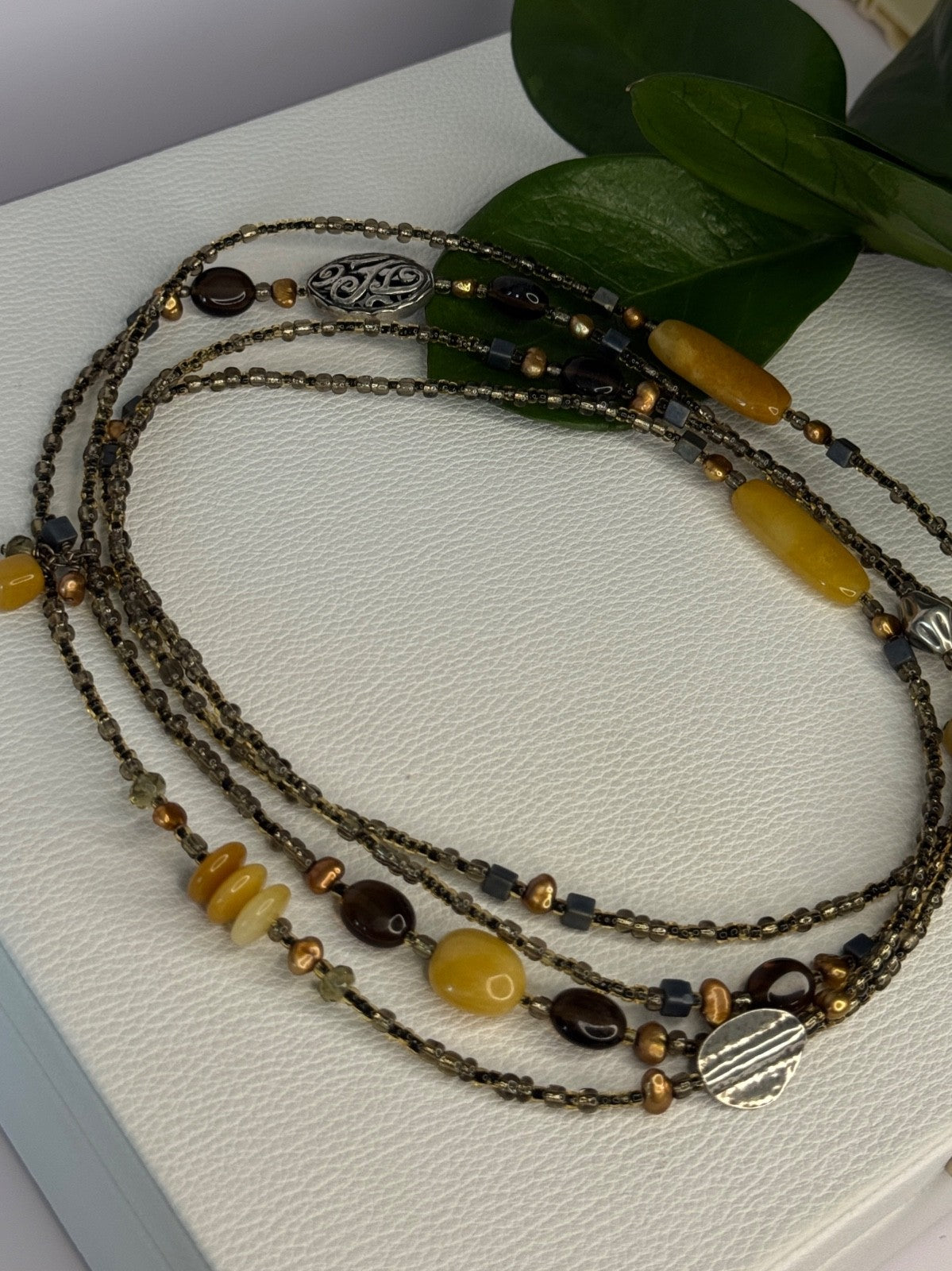 Silpada 925 Sterling Silver Serpentine Boho Necklace Length 60 Inch