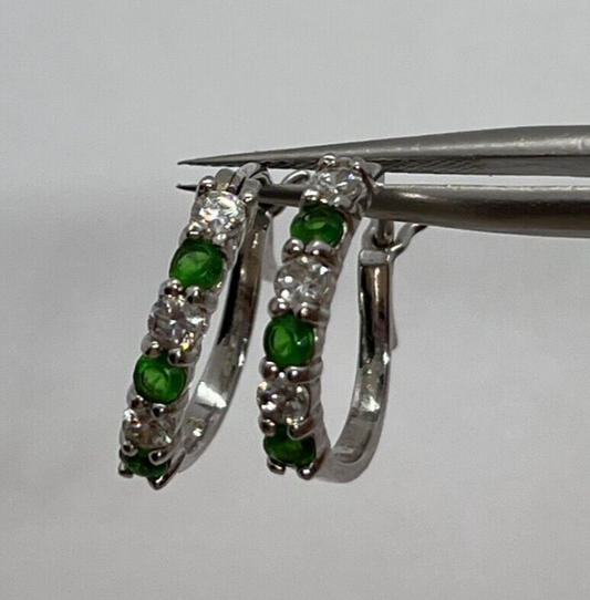 925 Sterling Silver CZ Earrings