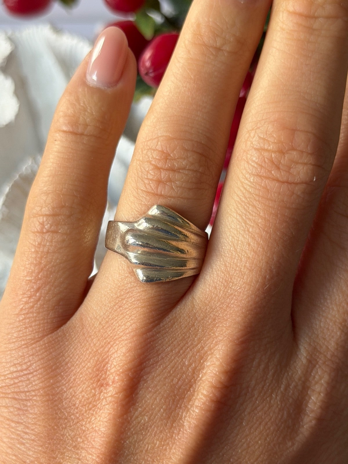 Mexico Vintage 925 Sterling Silver Ring Size 7.5