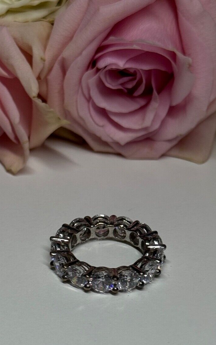 925 Sterling Silver CZ Ring Size 4