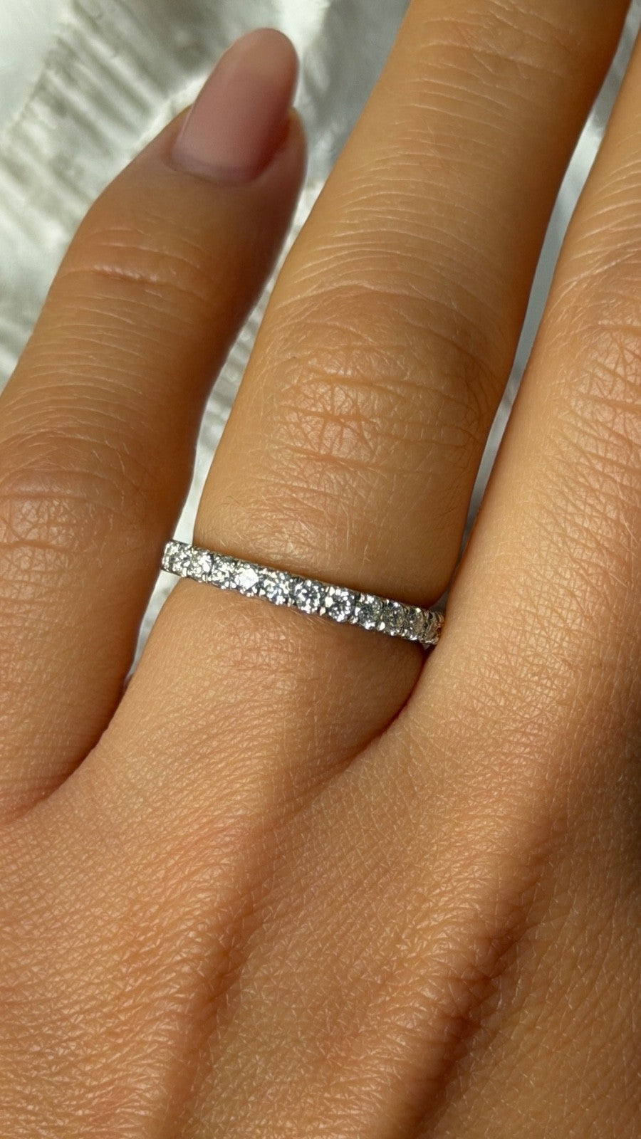 925 Sterling Silver Cz Ring Size 6