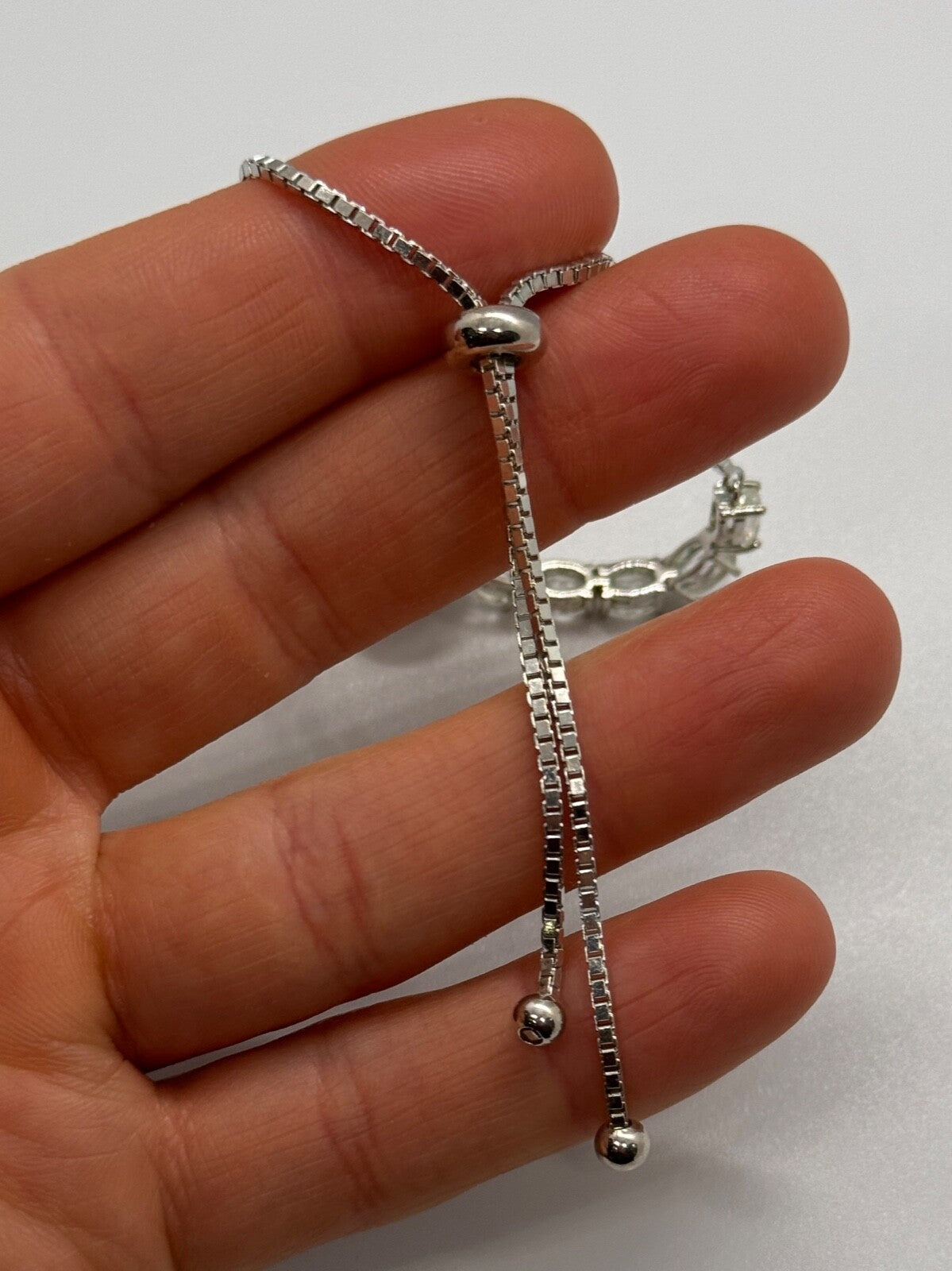 925 Sterling Silver Morganite & Beryl Bracelet