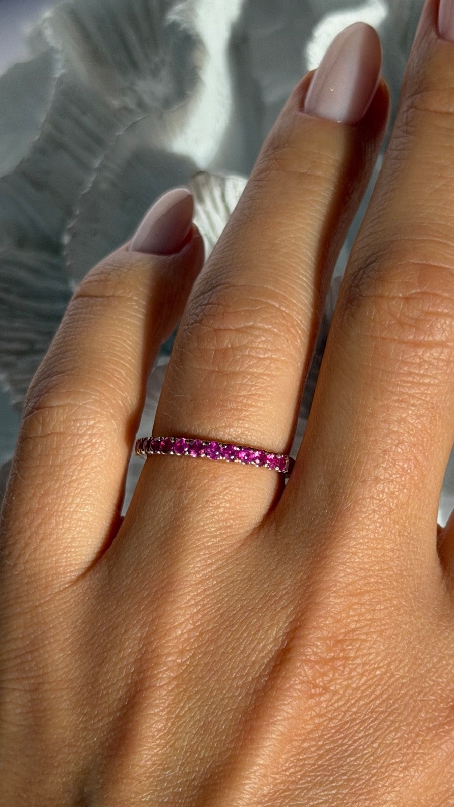 10K Rose Gold Ruby 0.50 ct  Ring Size 7