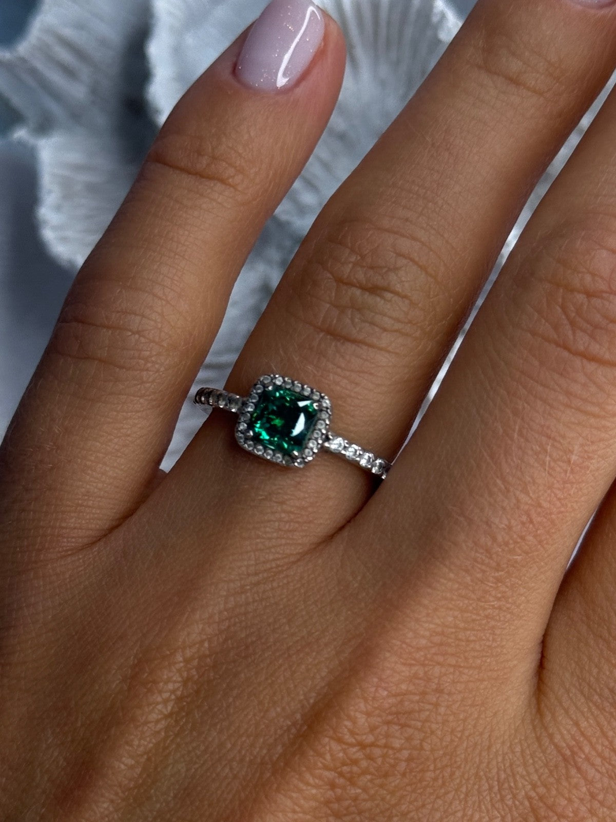 Ale 54 925 Sterling Silver Spinel & Beryl Ring Size 7