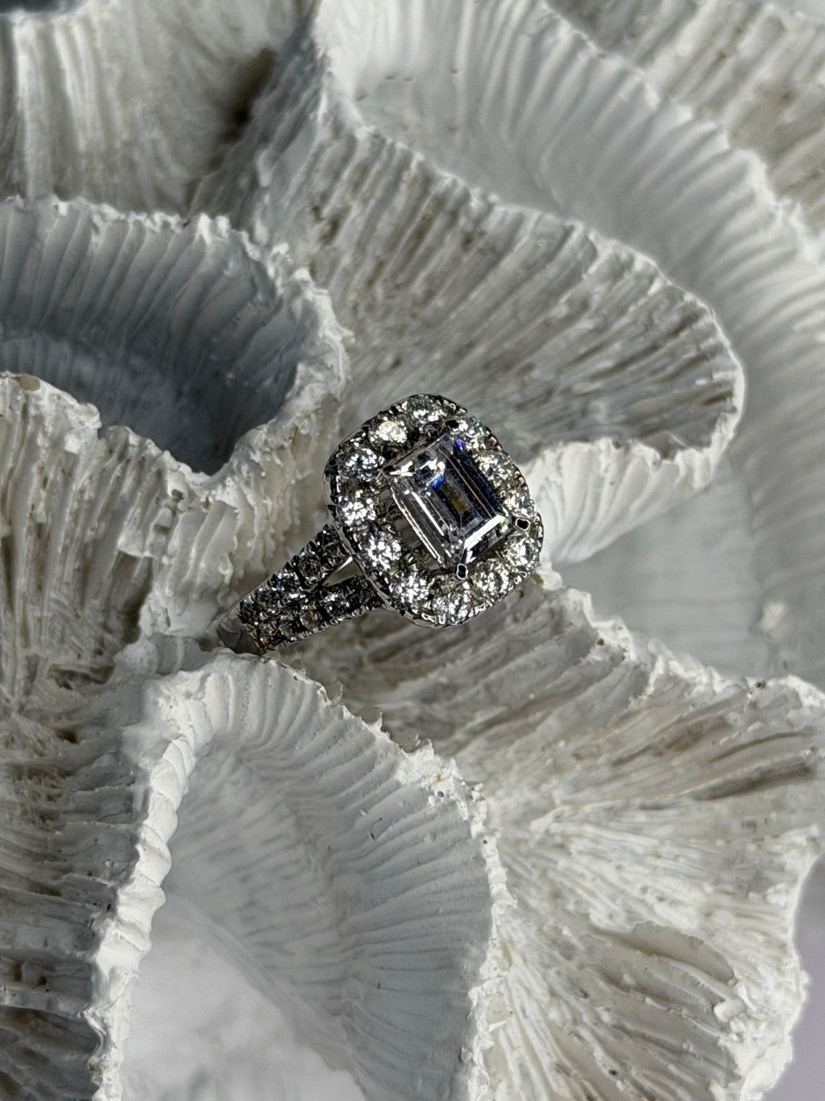 GOC 925 Sterling Silver Cz Ring Size 7
