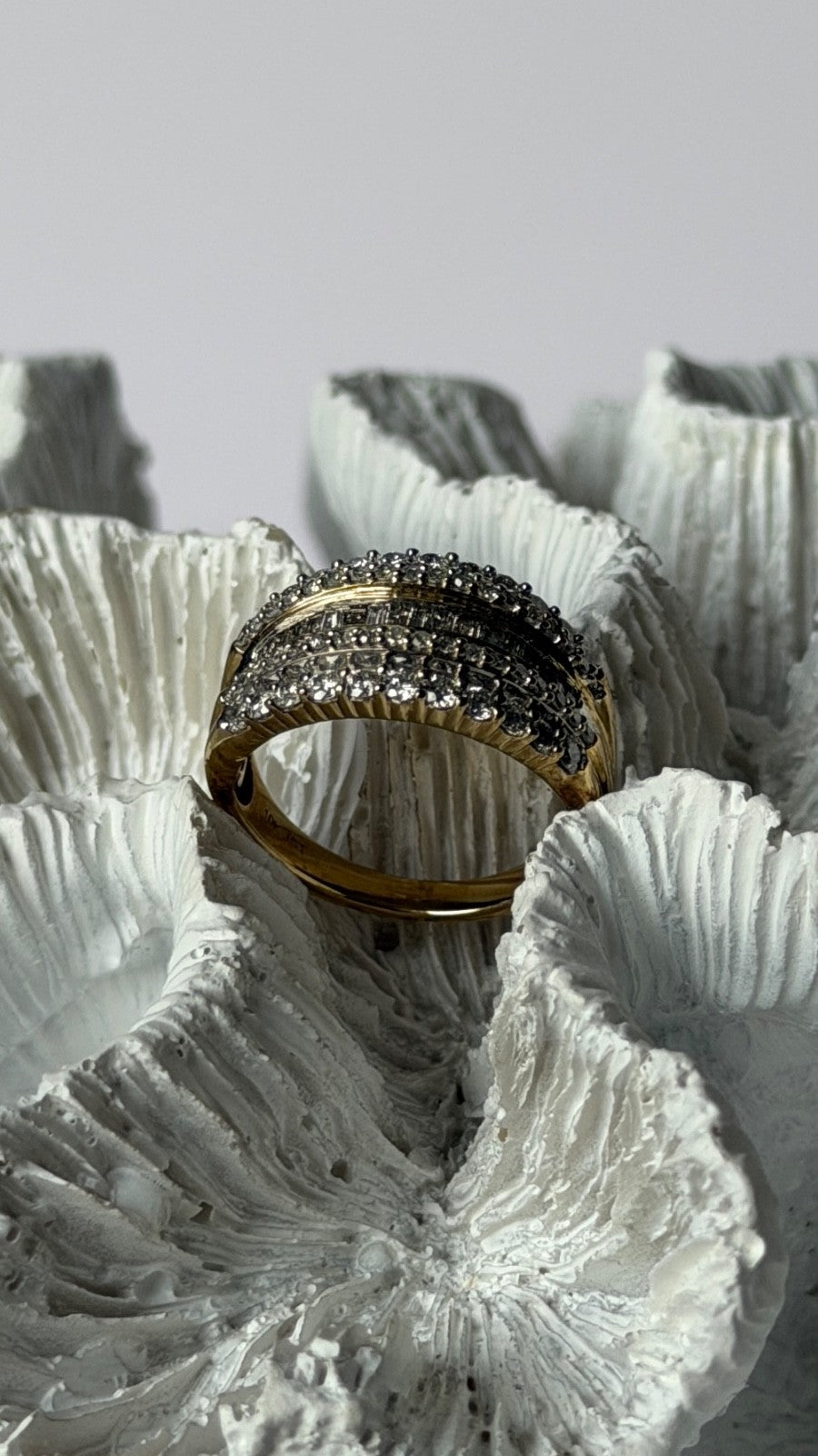 10K Yellow Gold Diamonds 1 carat Ring Size 7
