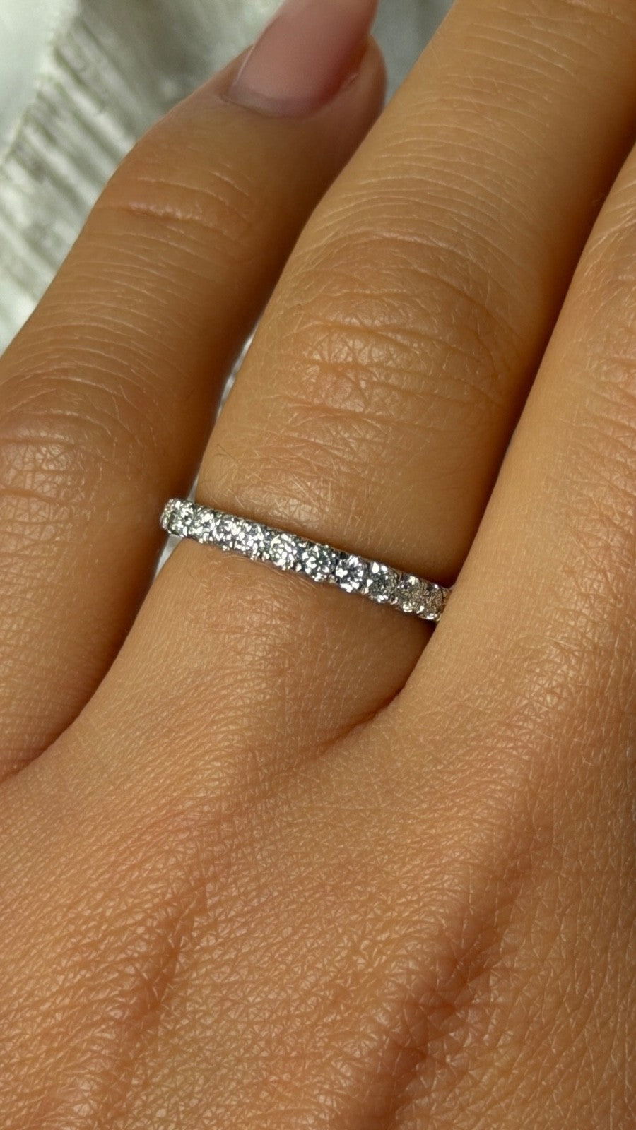 925 Sterling Silver Cz Ring Size 6