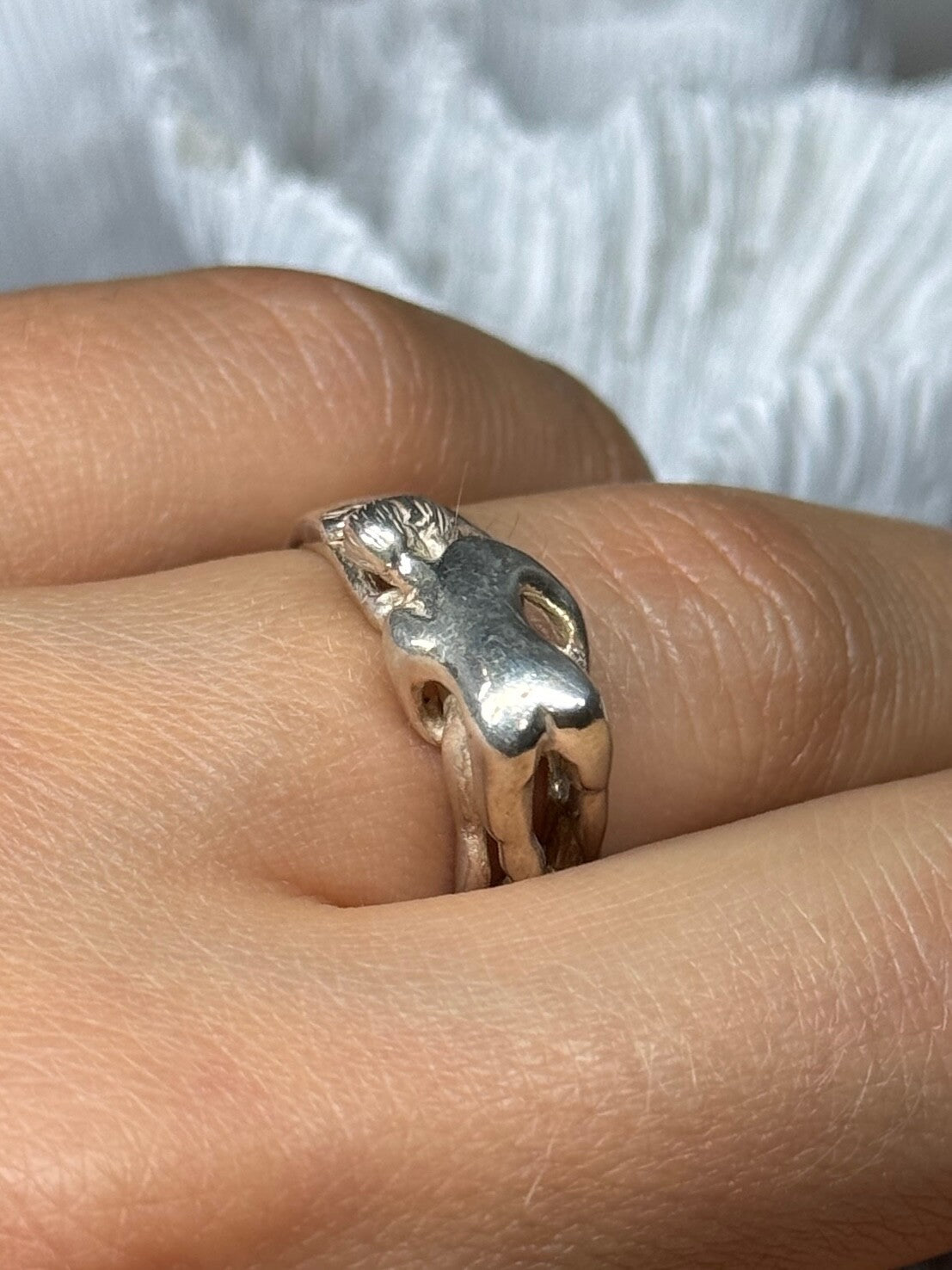 925 Sterling Silver Kamasutra Ring Size 7