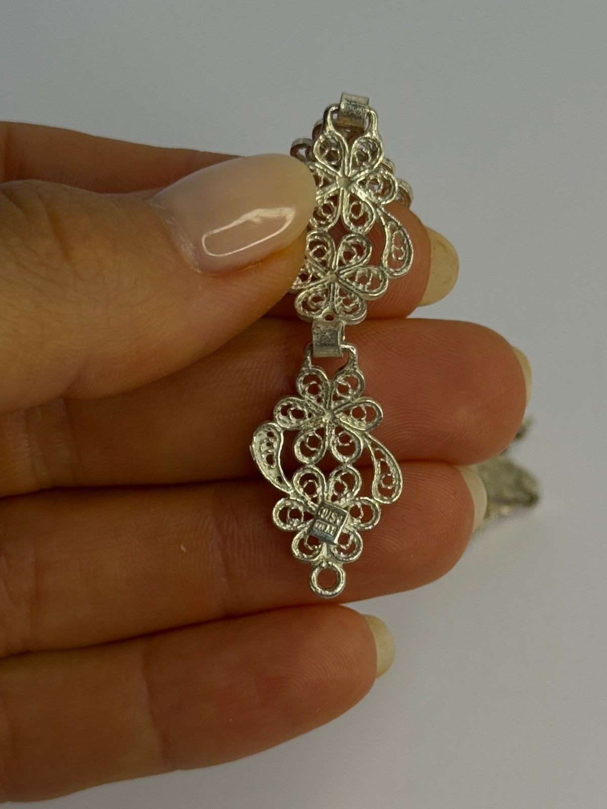 Vintage 925 Sterling Silver Bracelet Length 7.5
