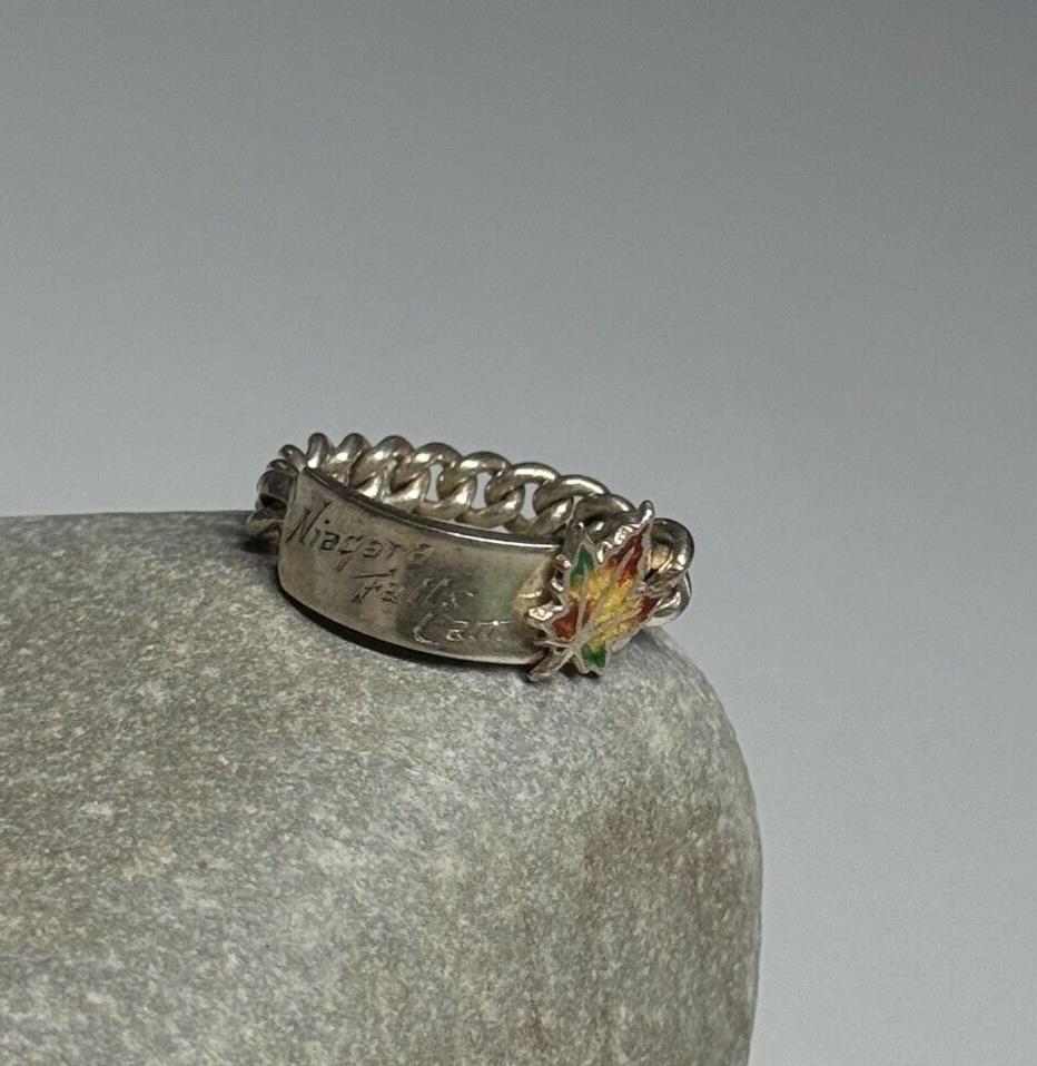 925 Sterling Silver Niagara Falls Canada Ring Size 5