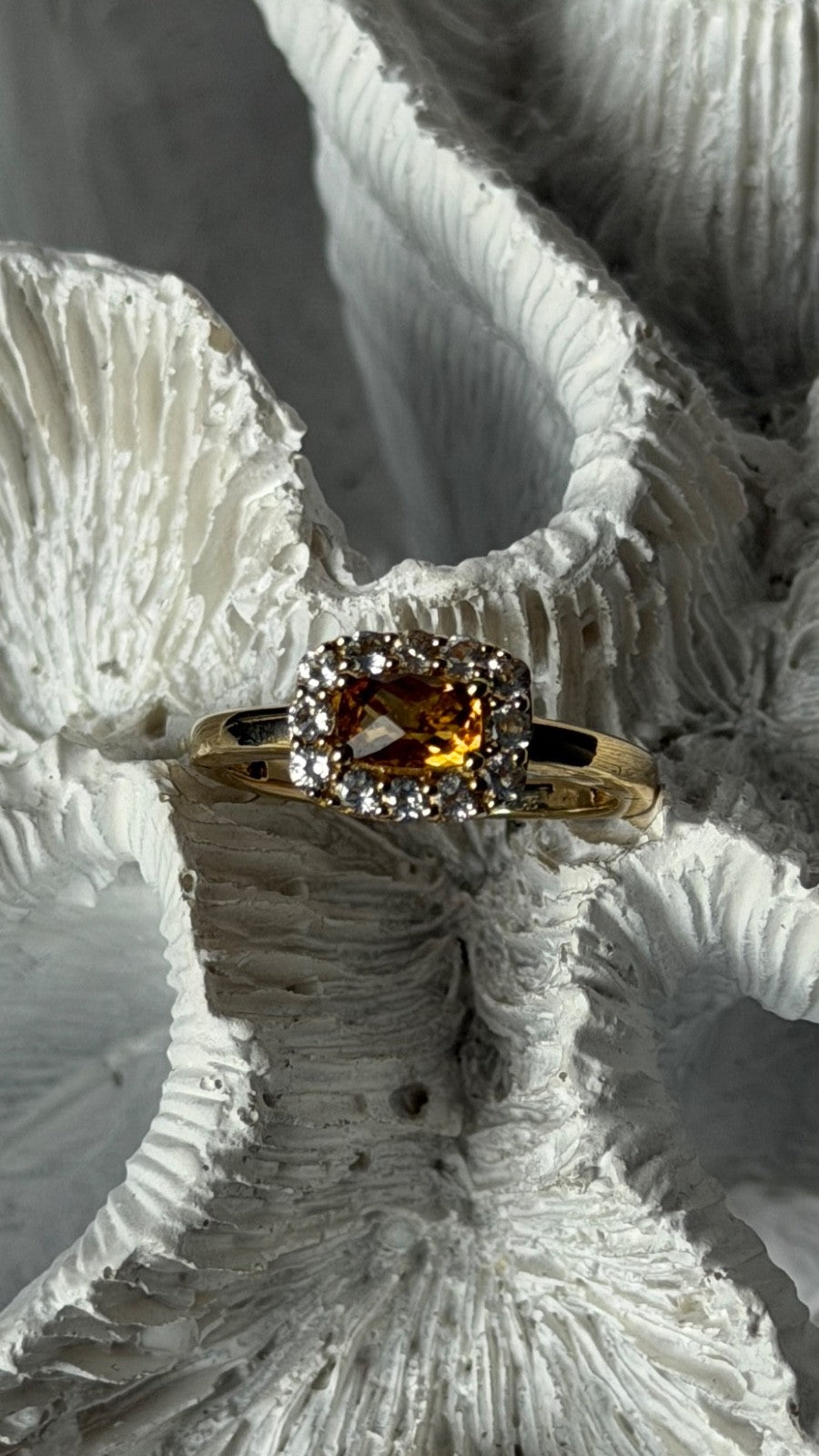 Le Vian 14K Yellow Gold Citrine & Beryl Ring Size 7.5