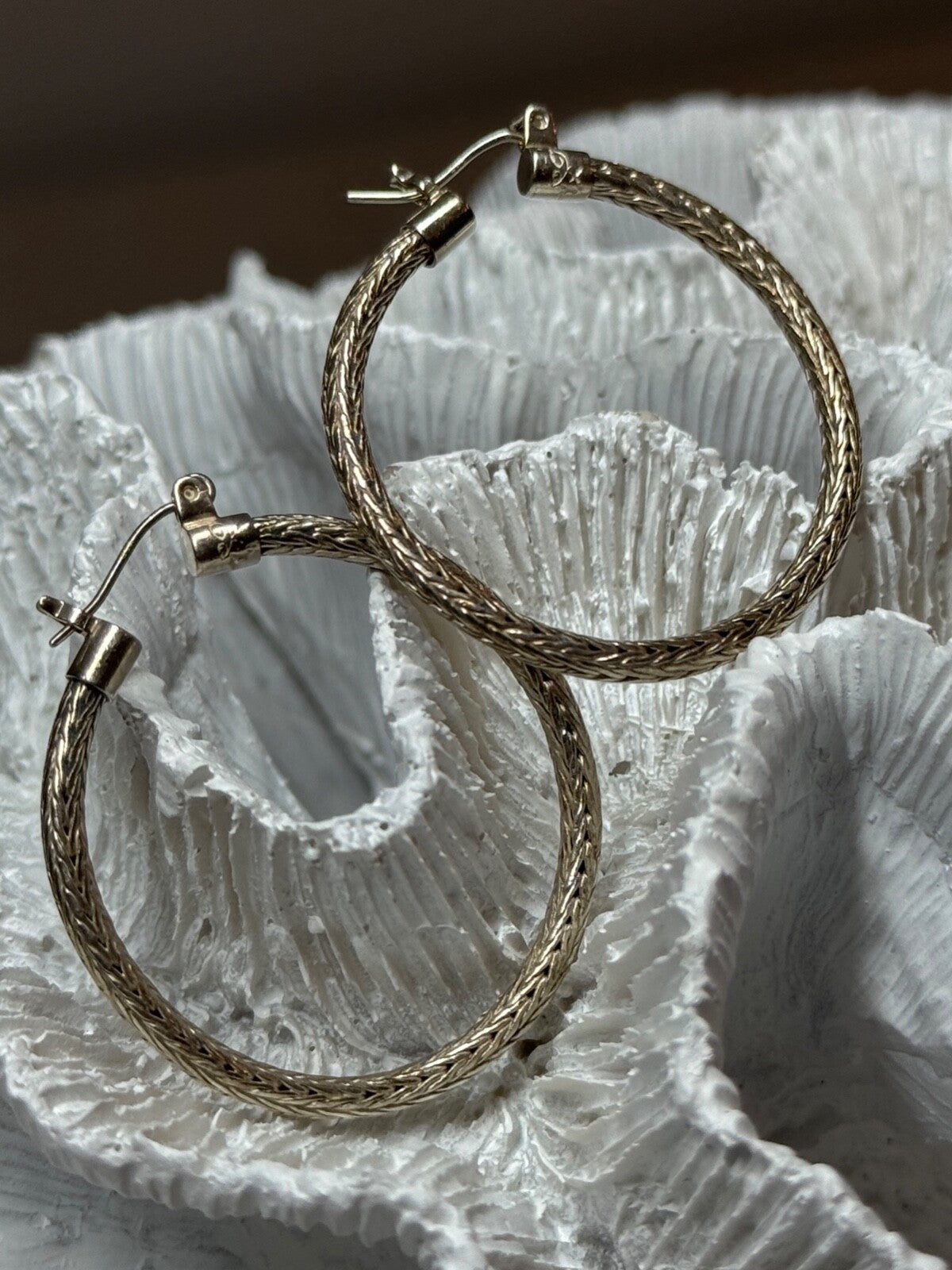 925 Sterling Silver Earrings Length 1.5 Inch