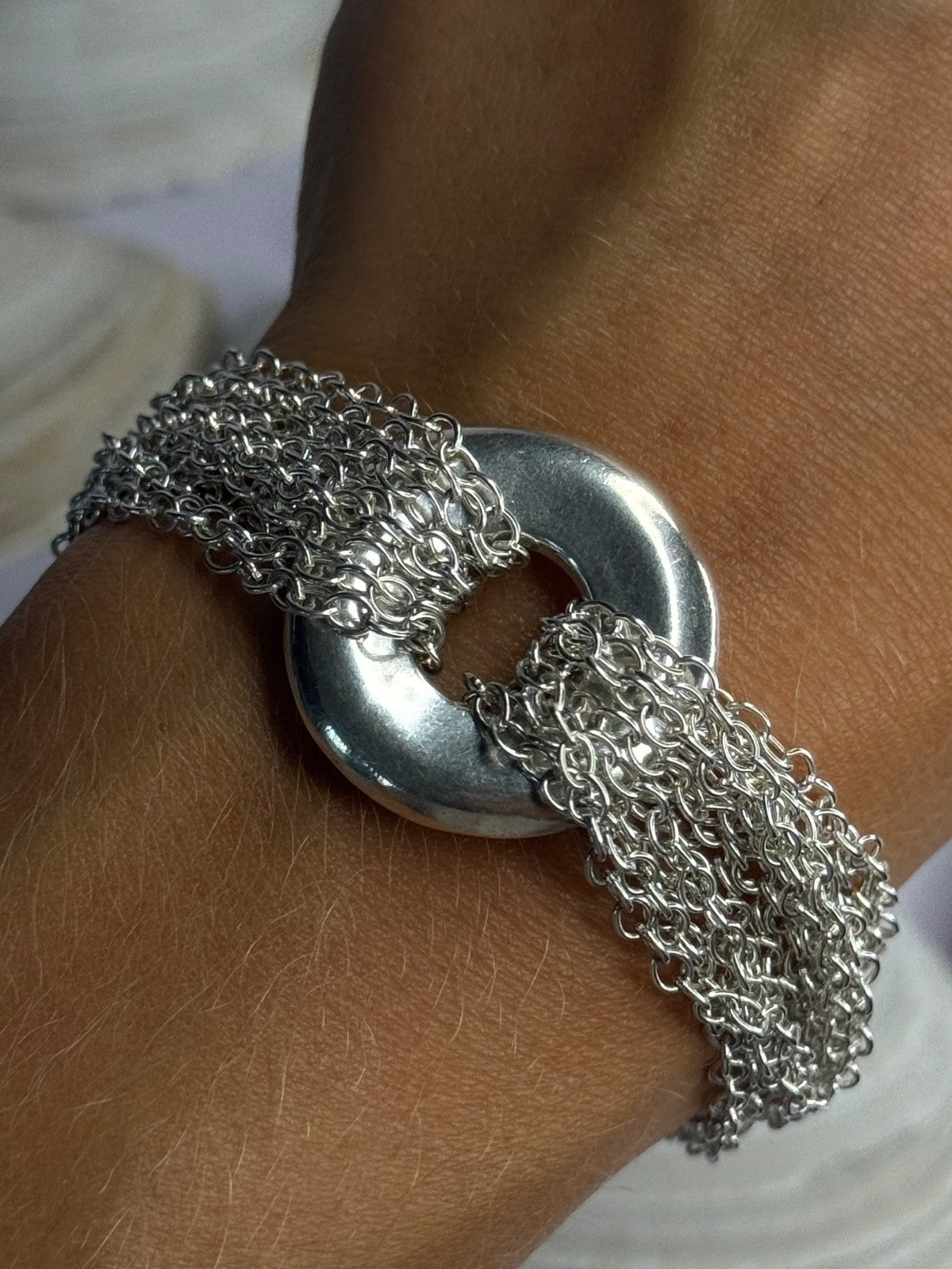 Elegant Design 925 Sterling Silver Bracelet Length 8