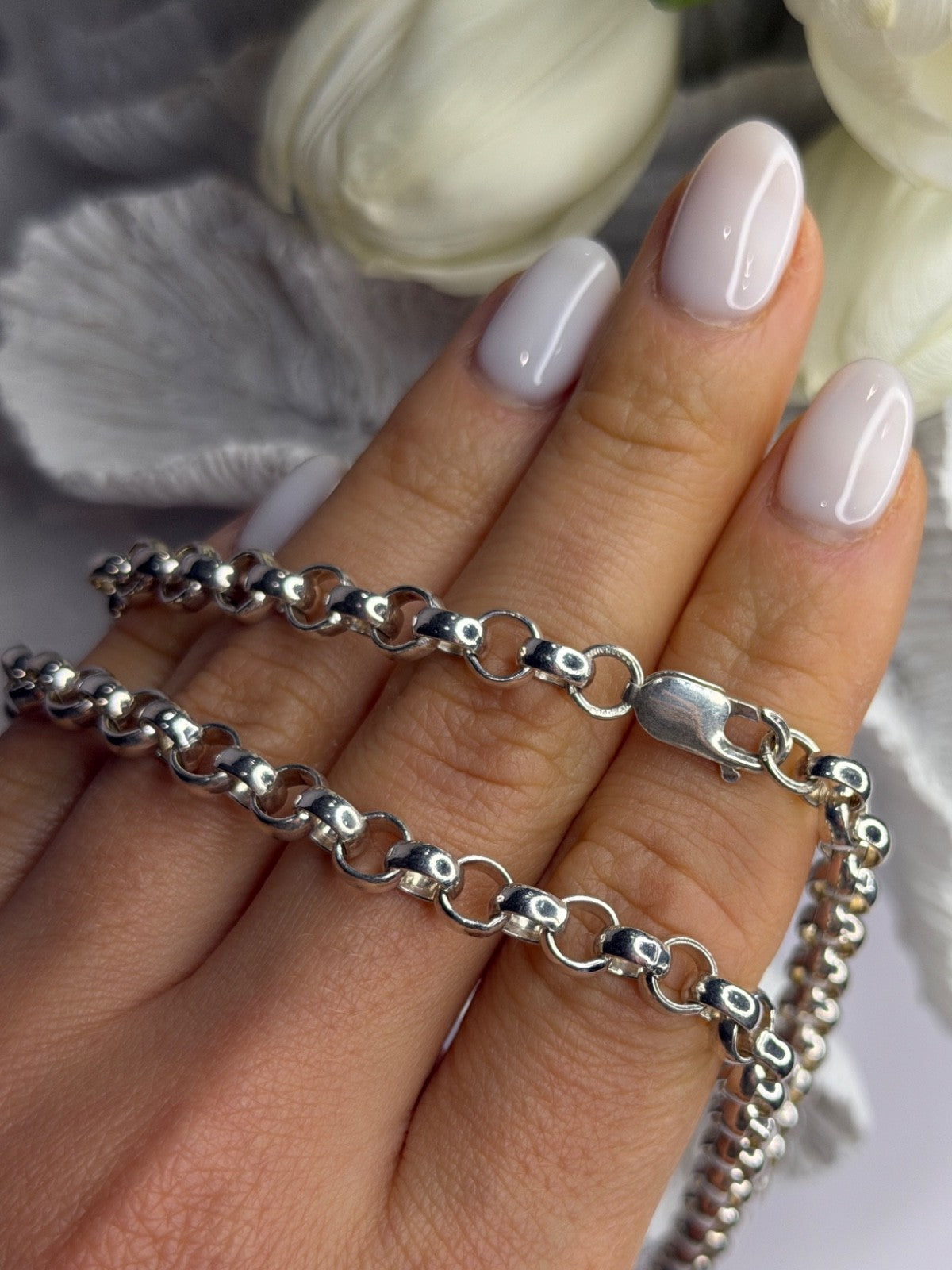 Prochain 925 Sterling Silver Chain Necklace Length 23 in
