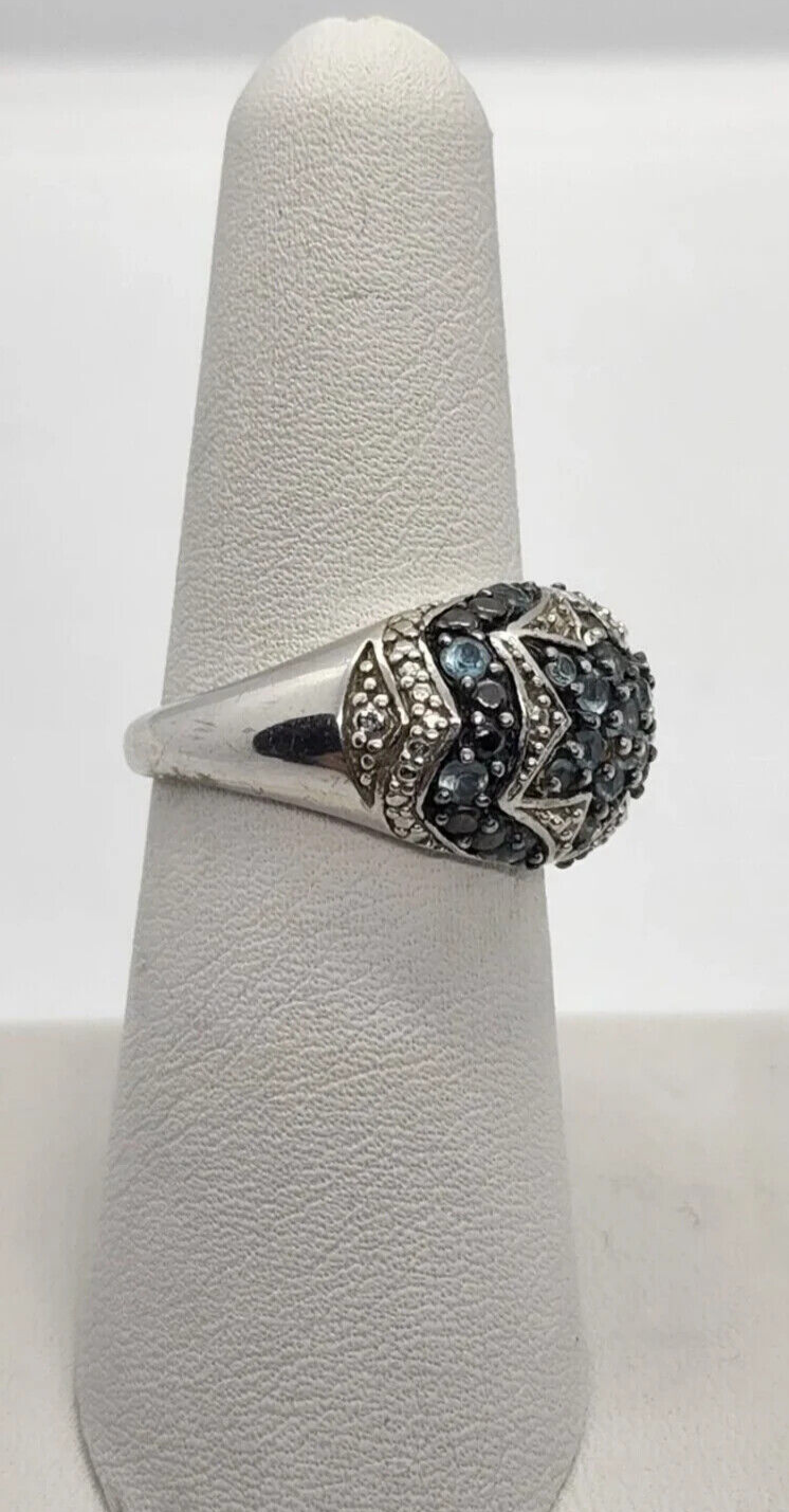 925 Sterling Silver Spinel Ring Size 6.5