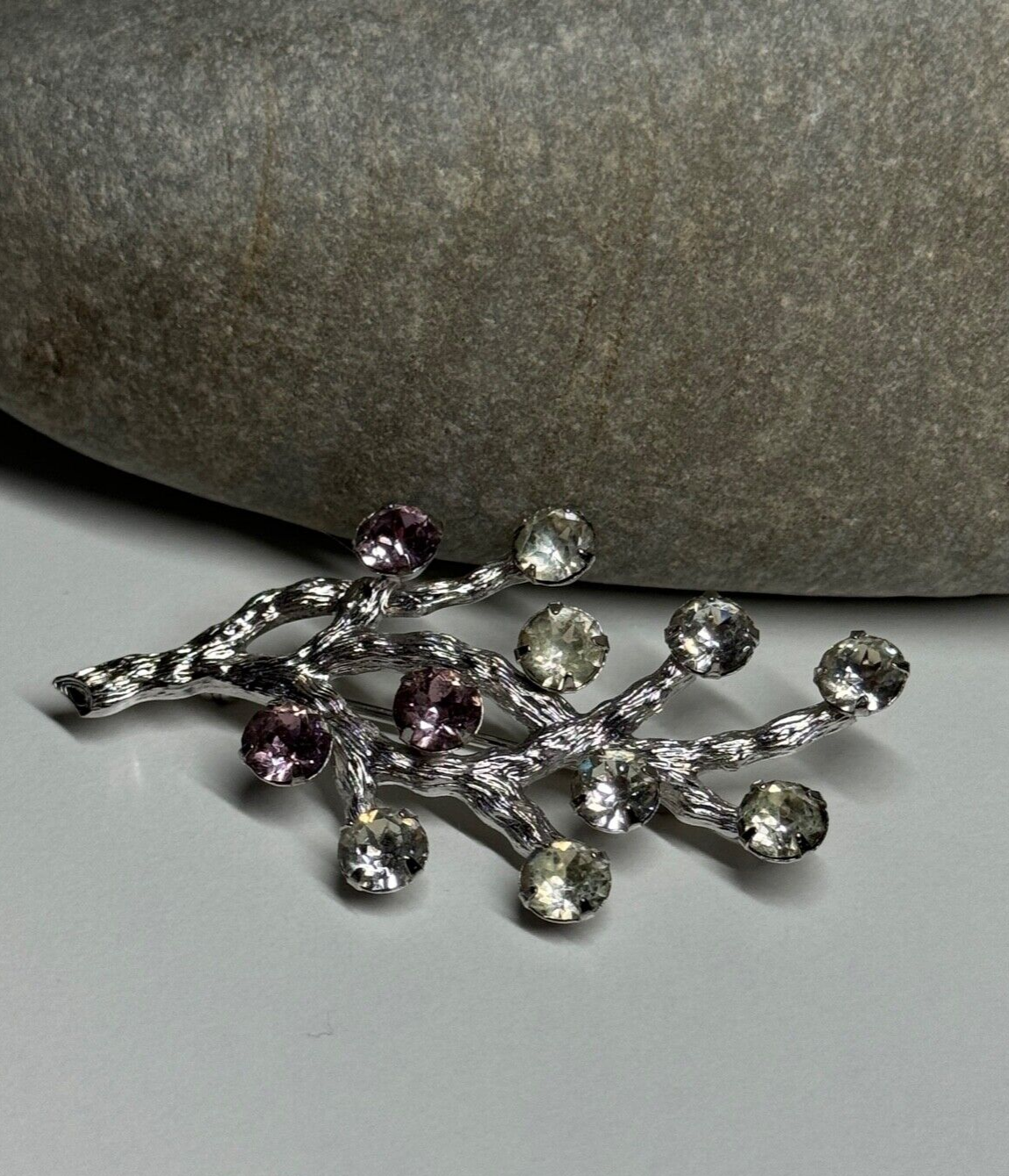 925 Sterling Silver Van Dell Spinel Brooch