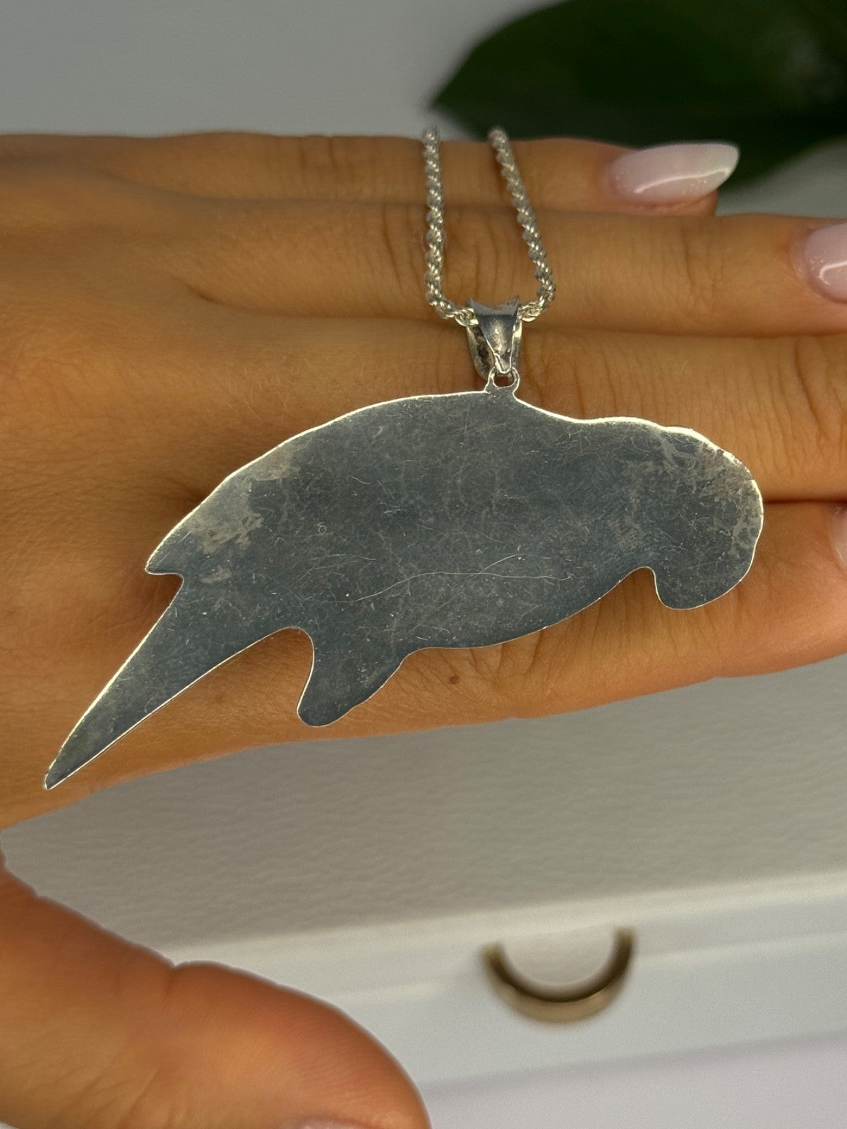 925 Sterling Silver Bird Necklace Length 20 Inch