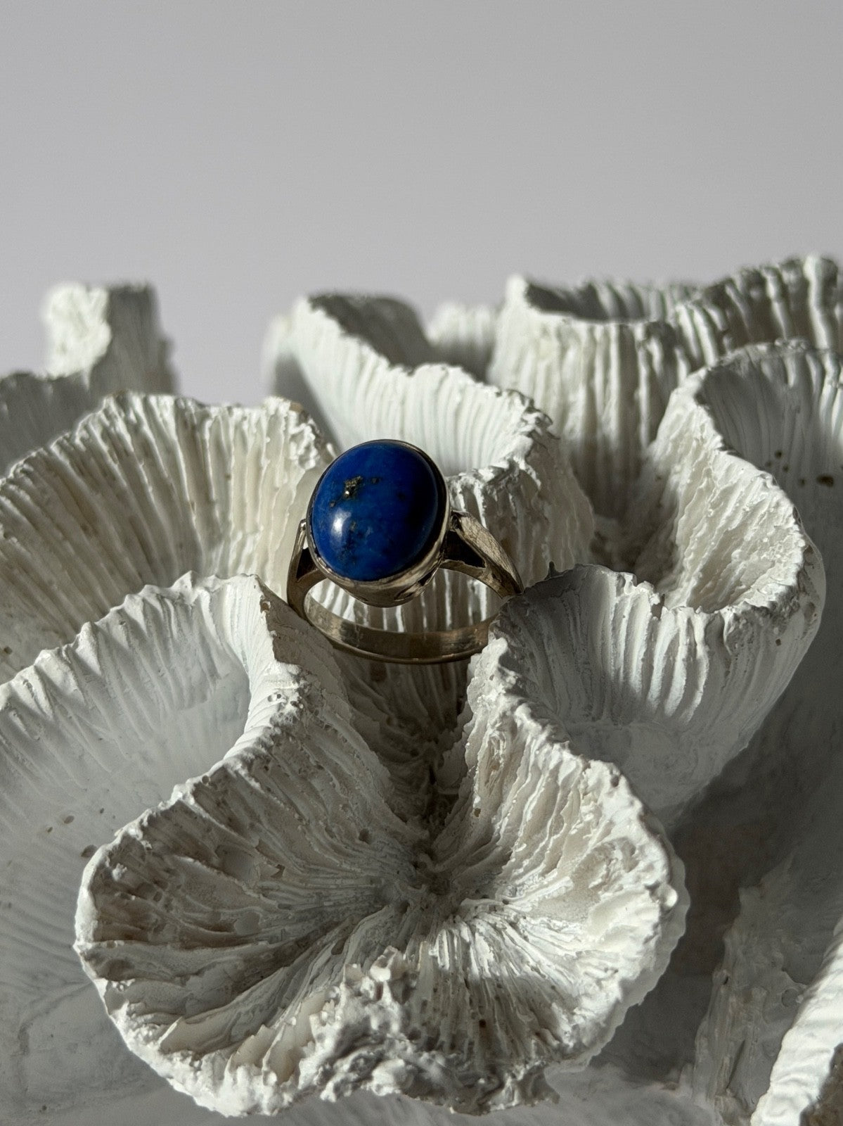 Vintage 925 Sterling Silver Sodalite Ring Size 4.5