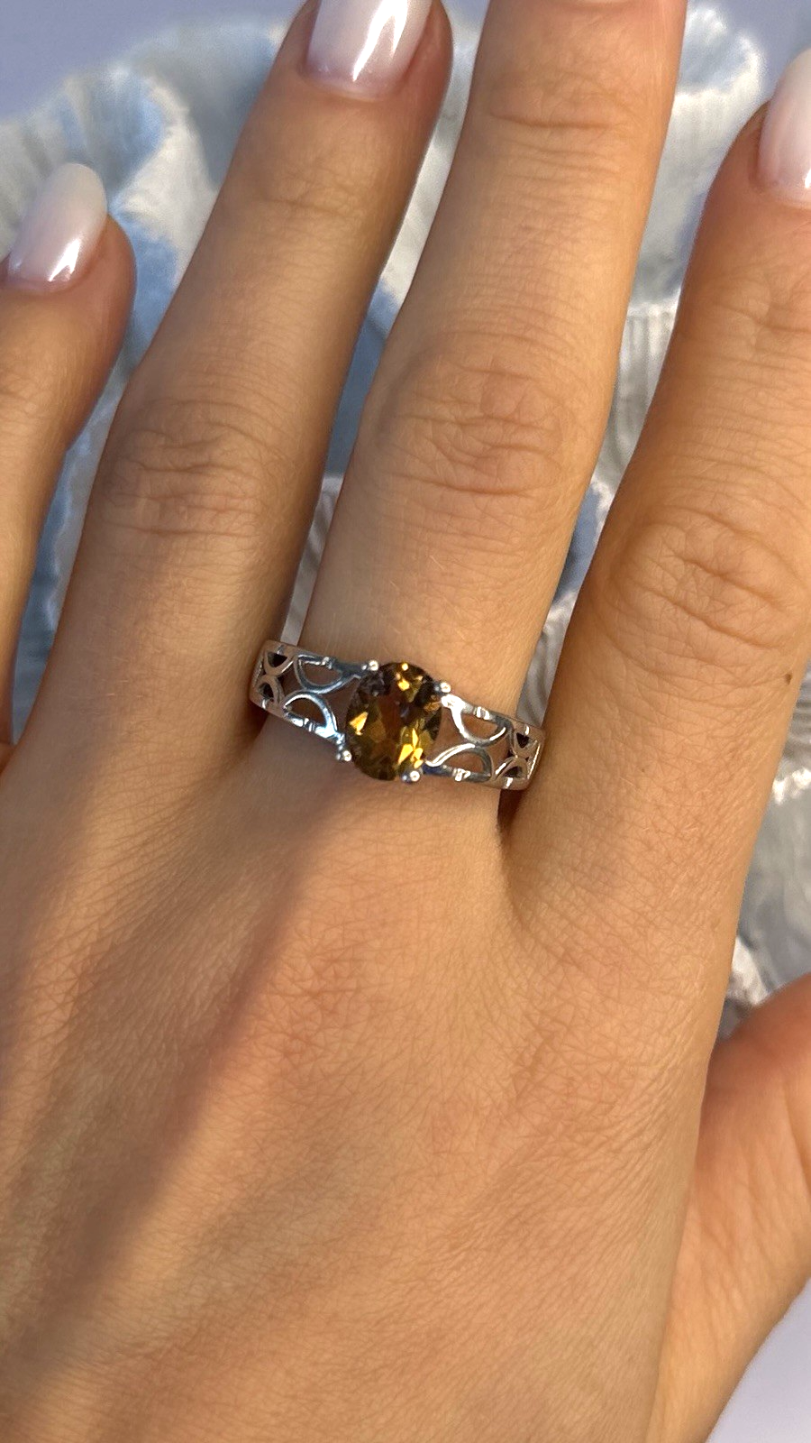 925 Sterling Silver Mystic Sunrise Topaz Ring Size 11.5