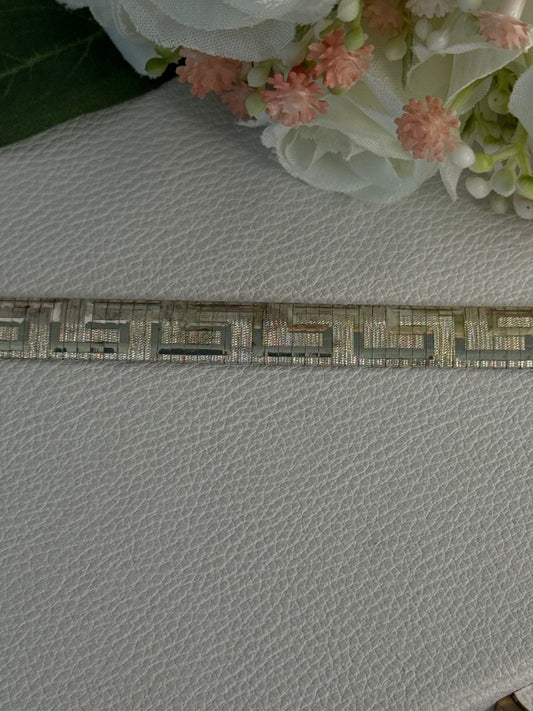 Jcm Italy 925 Sterling Silver Bracelet Length 7.5 Inch