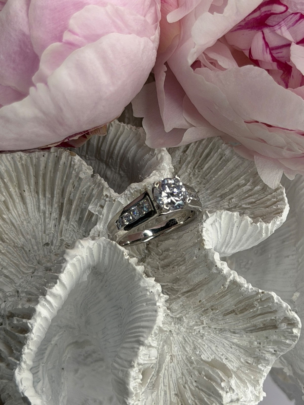 GOC 925 Sterling Silver Cz 1.97 tcw Ring Size 7