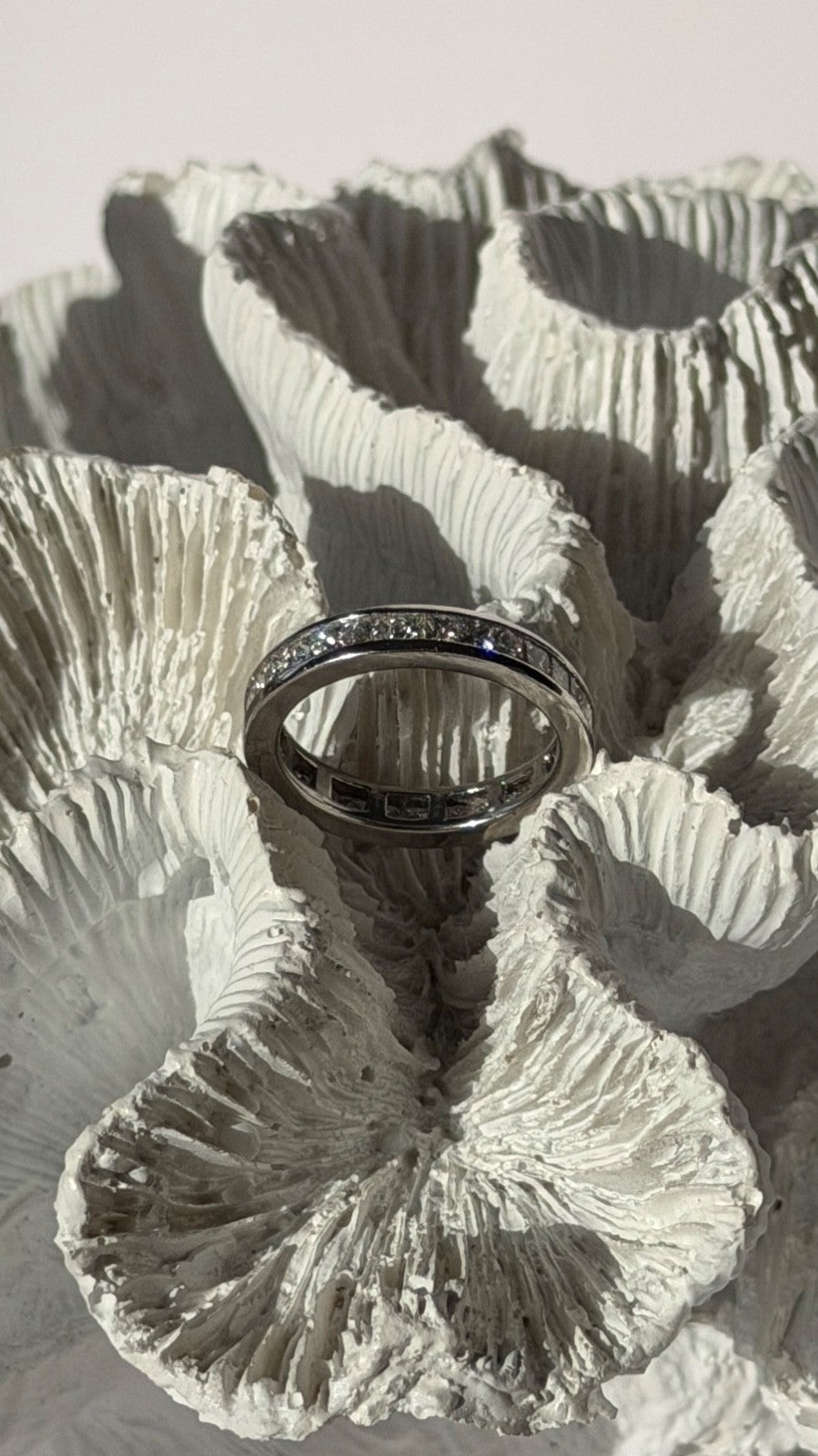 Custom Platinum Diamond 1.86 ct Band Ring Size 6.5