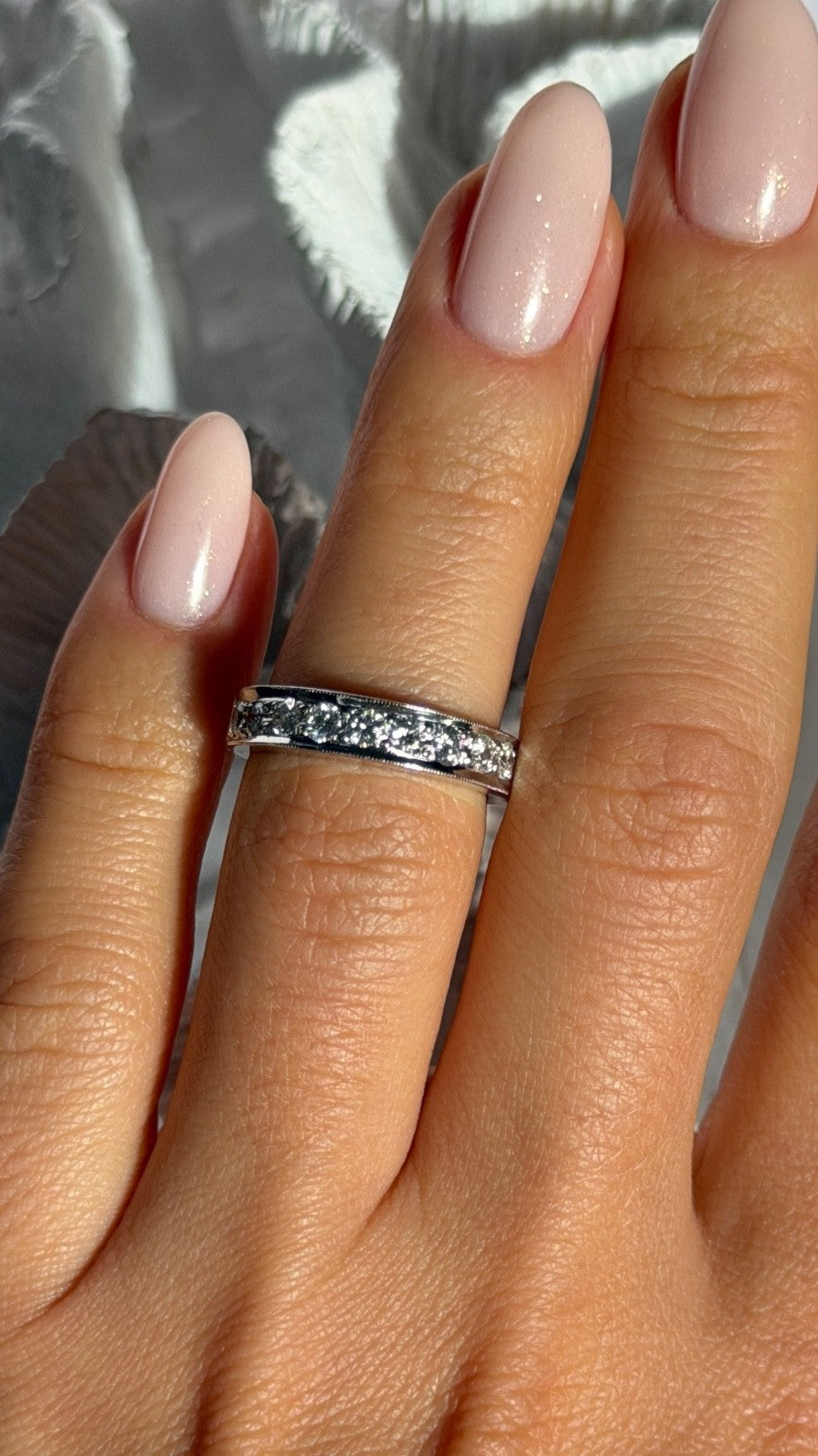14K White Gold Diamond 0.75 ct Ring Size 5.5
