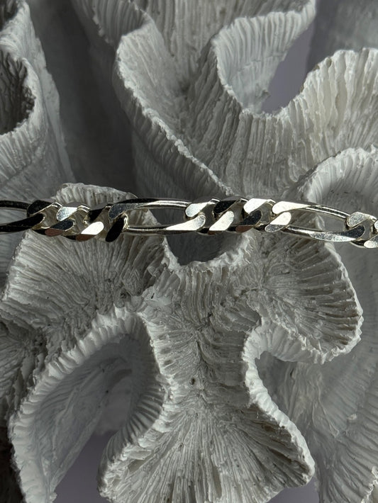 Mens 925 Sterling Silver Bracelet Length 9