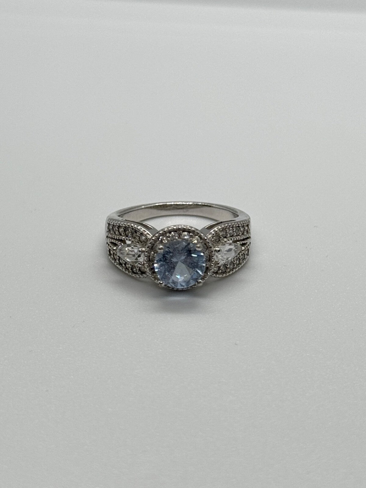 925 Sterling Silver CZ Ring Size 6.5