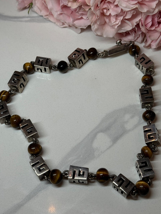 925 Sterling Silver Amber Necklace Length 20 Inch