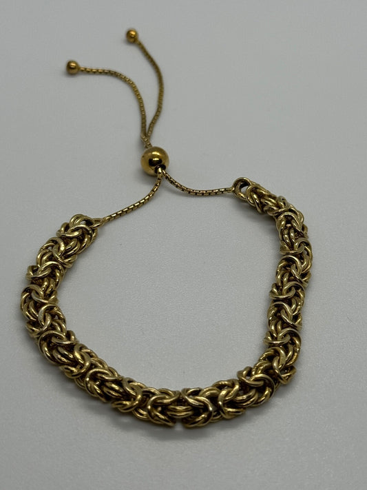 925 Sterling Silver Gold Plated Milor Italy Bracelet