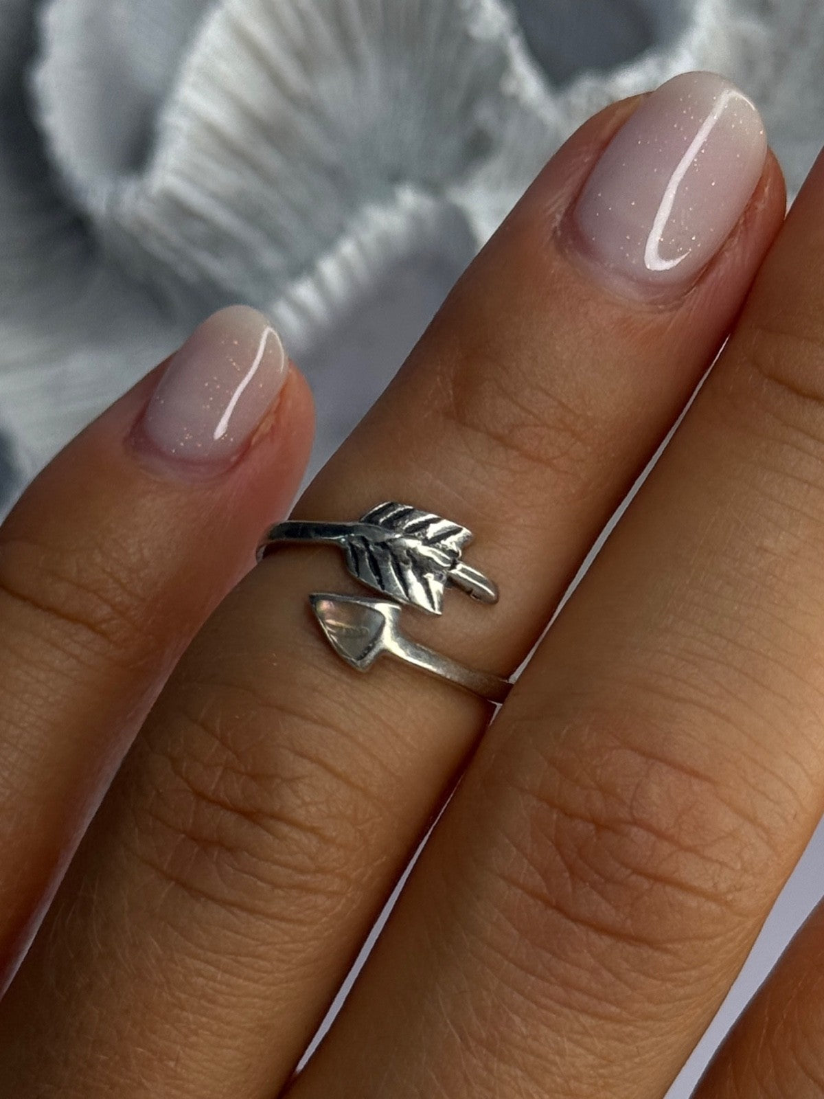 925 Sterling Silver Abalone Ring Sizable 5
