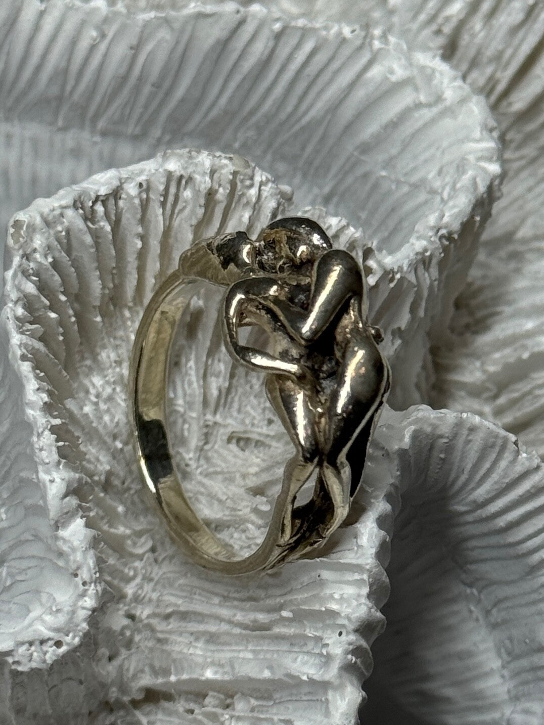 925 Sterling Silver Kamasutra Ring Size 8