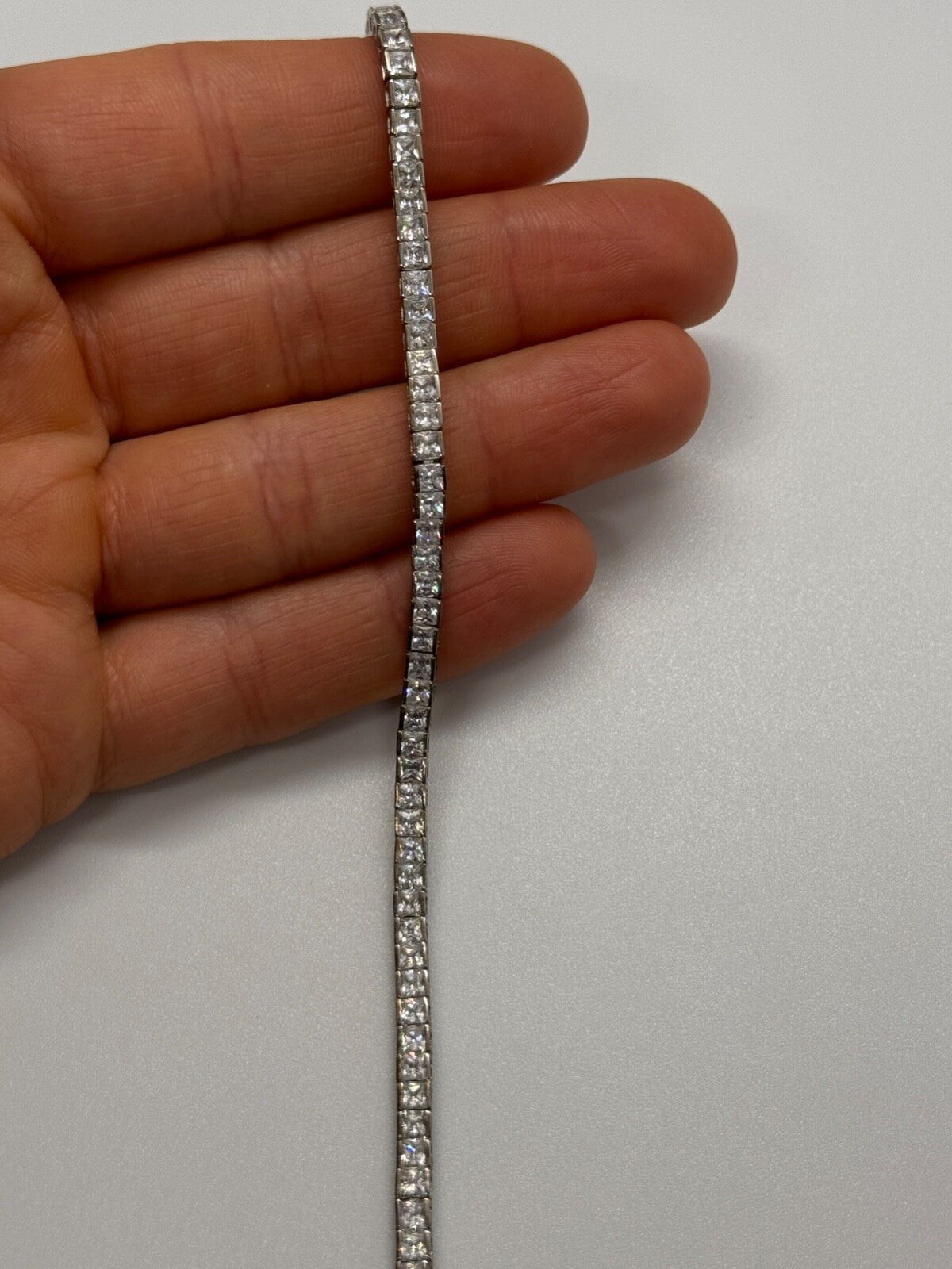 925 Sterling Silver CZ Bracelet