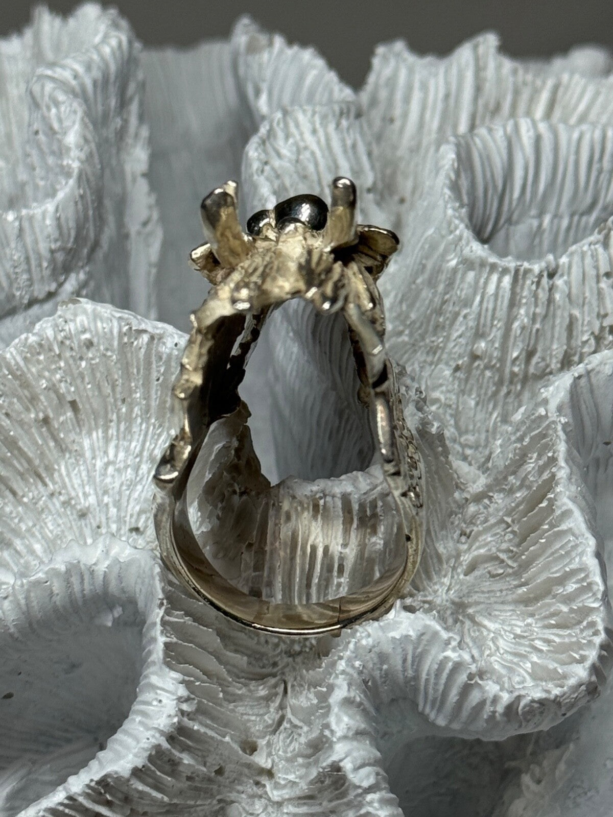 925 Sterling Silver Dragon Ring Size 11