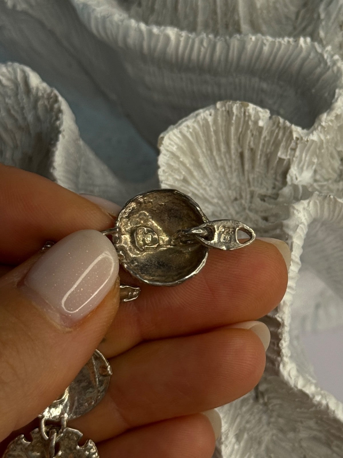 Summer Ocean Shell Star 925 Sterling Silver Bracelet Length 7