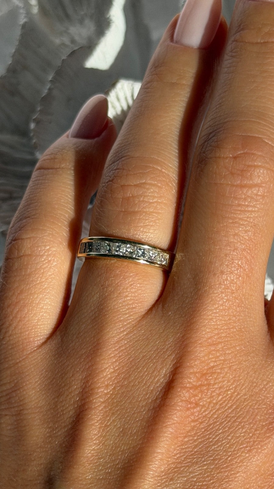 14K Yellow Gold Diamond 1 ct Ring Size 6